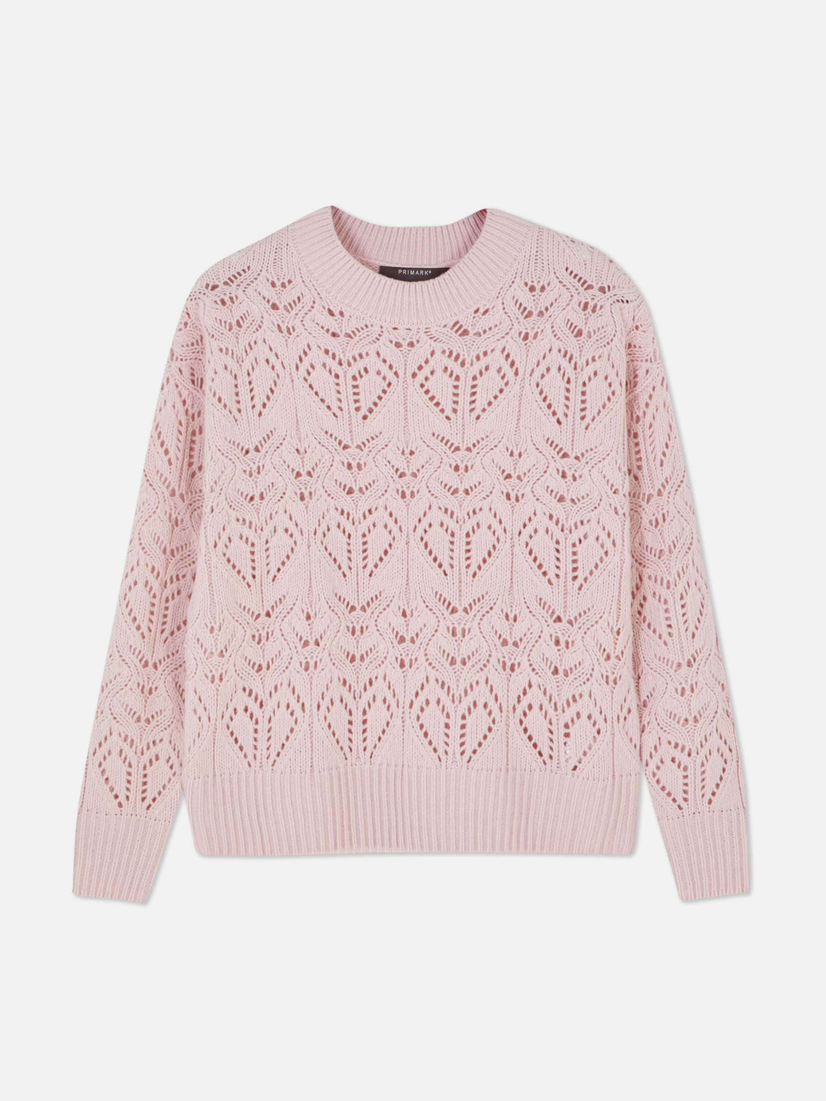 jersey_de_cuello_redondo_y_punto_abierto_5.webp Mujer Primark Jerseys Y Cárdigans | Jersey De Cuello Redondo Y Punto Abierto