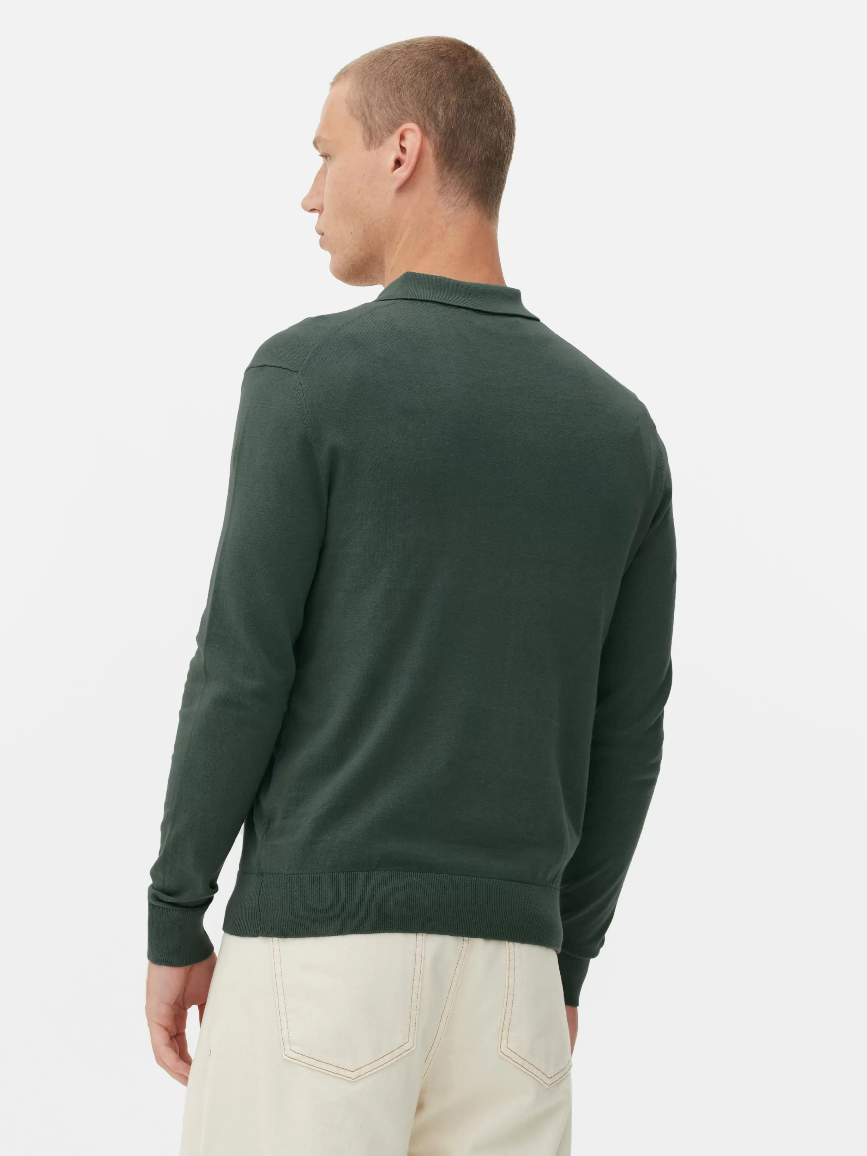 Hombre Primark Jerseys Y Cárdigans | Jersey Tipo Polo De Manga Larga