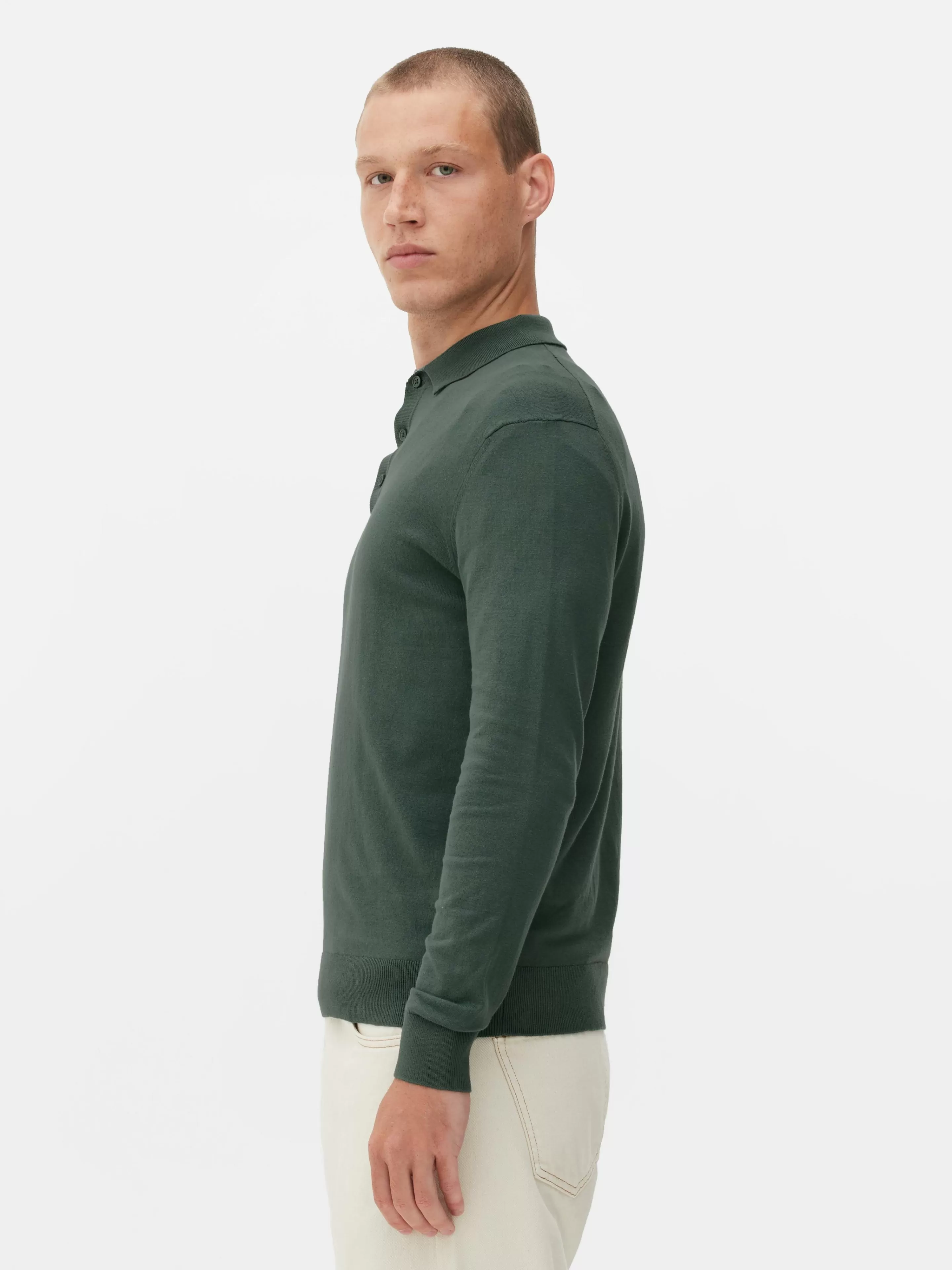 Hombre Primark Jerseys Y Cárdigans | Jersey Tipo Polo De Manga Larga