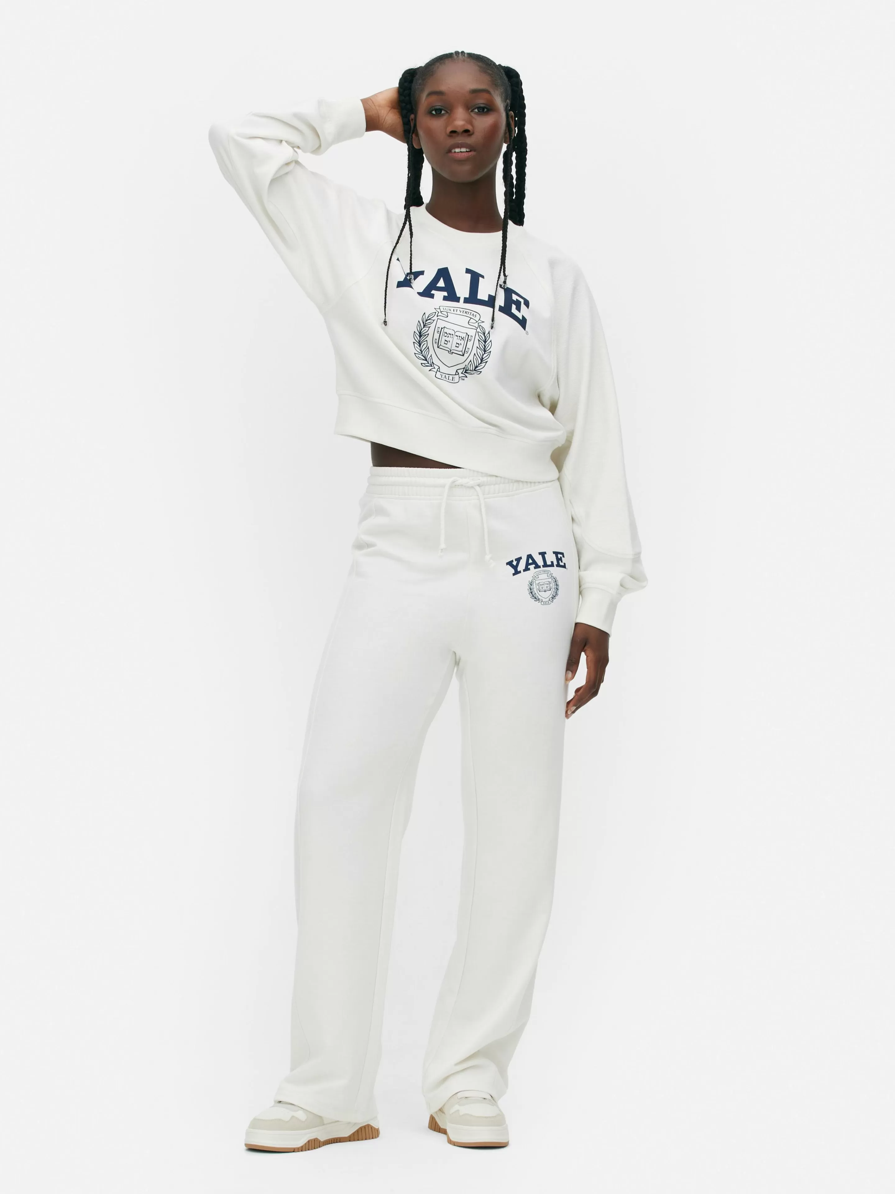 Mujer Primark Pantalones De Chándal | Joggers Con Cordón De Ajuste Y Estampado «Yale»