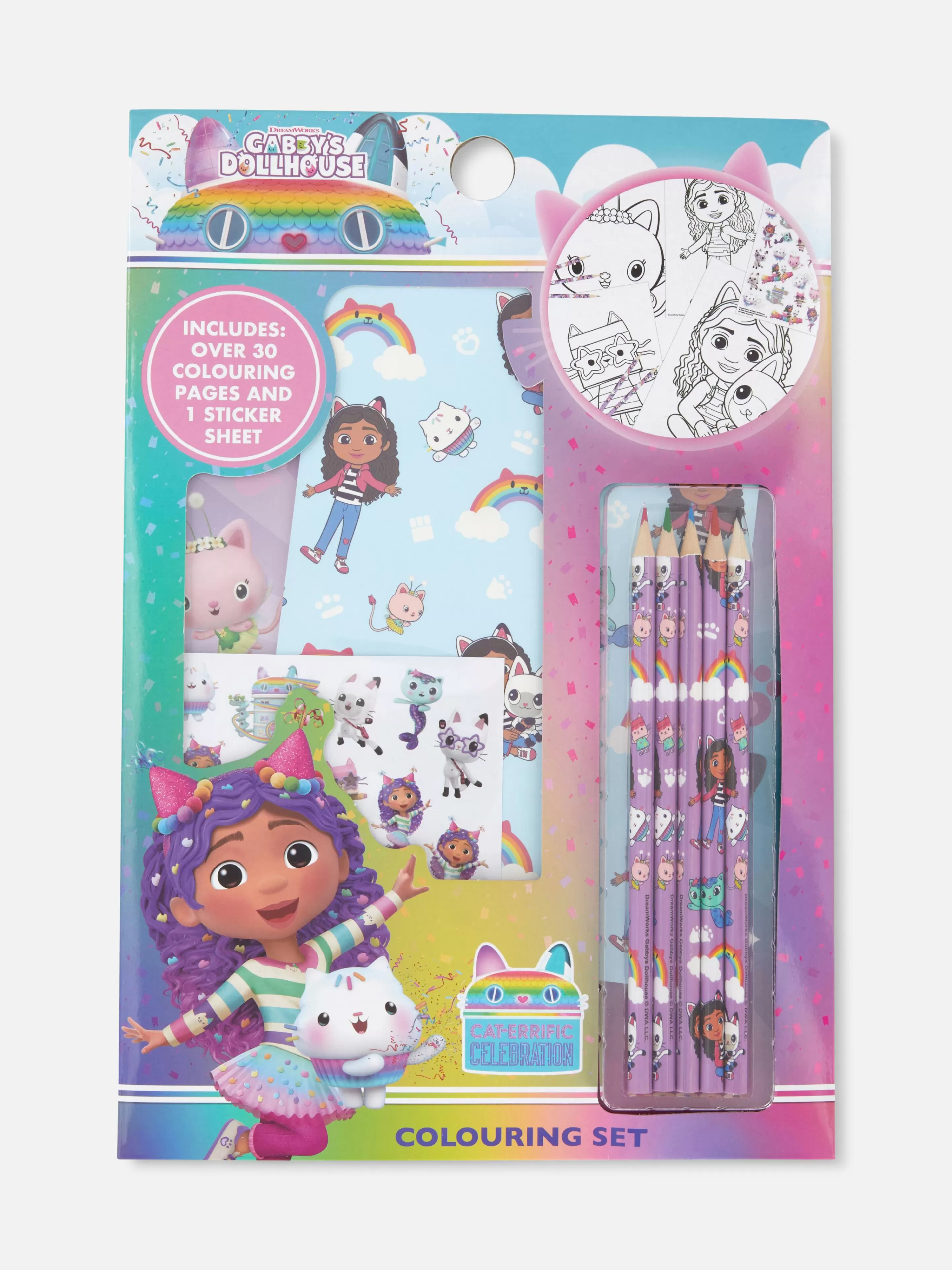 Niños Primark Manualidades | Juego Para Colorear De La Casa De Muñecas De Gabby