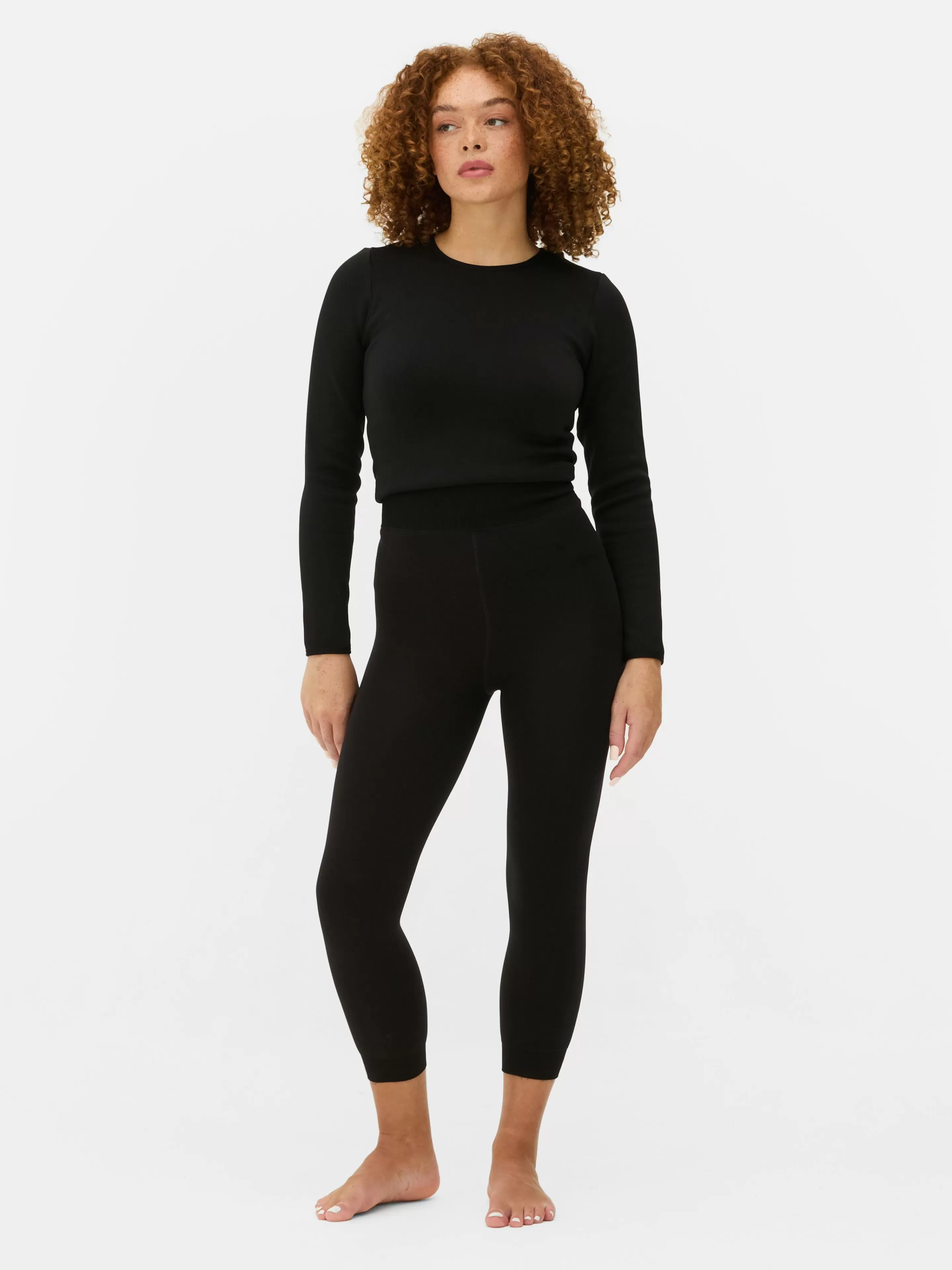 Mujer Primark Medias | Pantalones Y Leggings | Leggings De Terciopelo Cortos Con Forro De Felpa