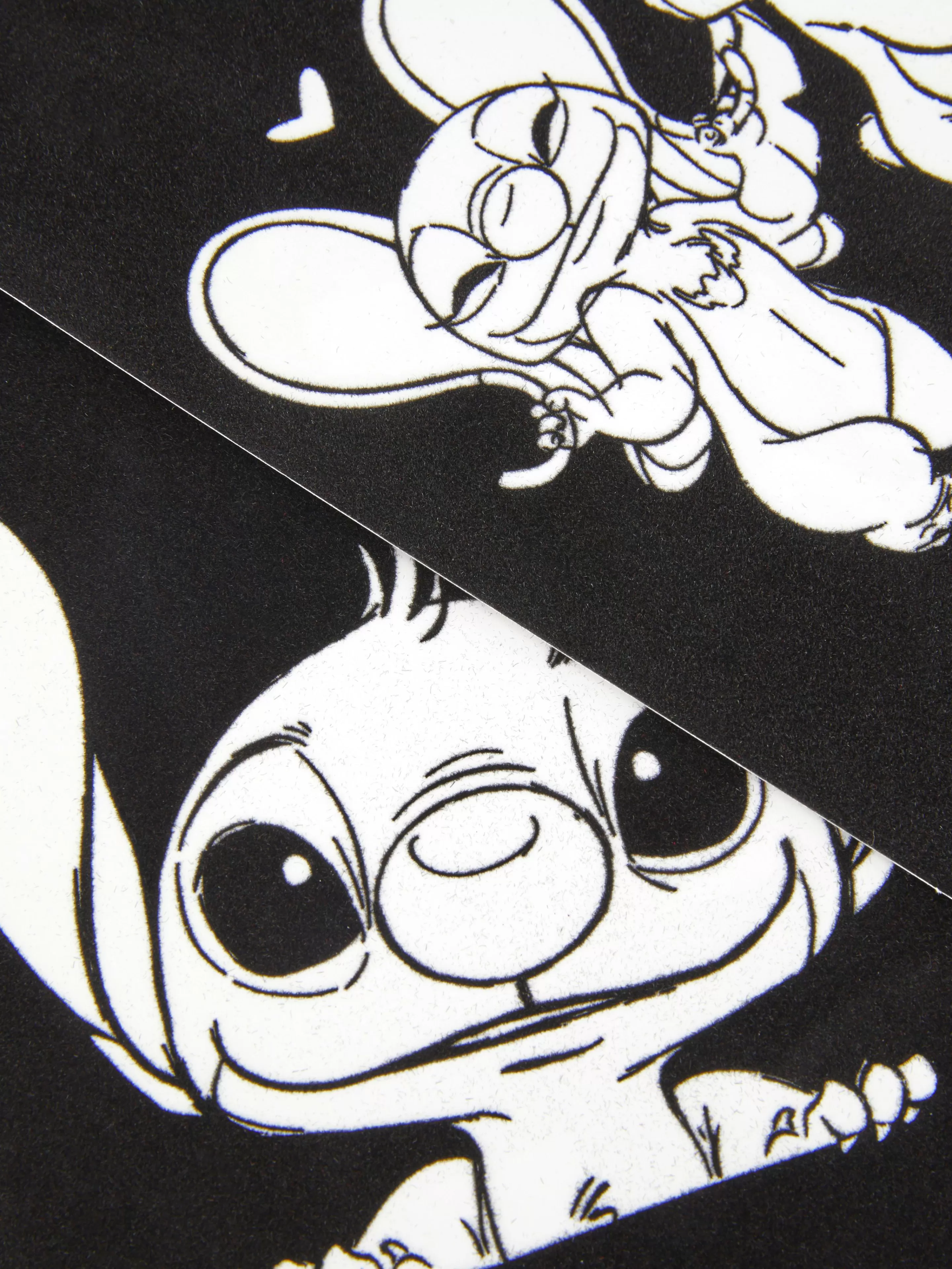 Niños Primark Manualidades | Libro De Colorear Aterciopelado De Stitch De Disney