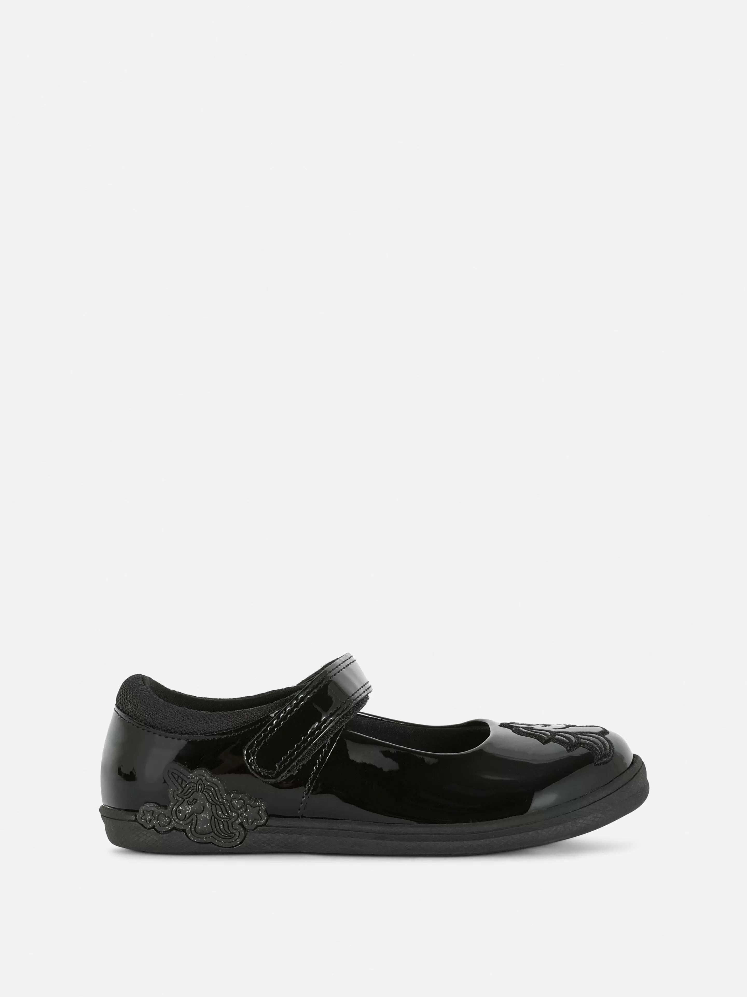 Niños Primark Zapatos Planos | Merceditas De Charol Con Unicornios De Purpurina