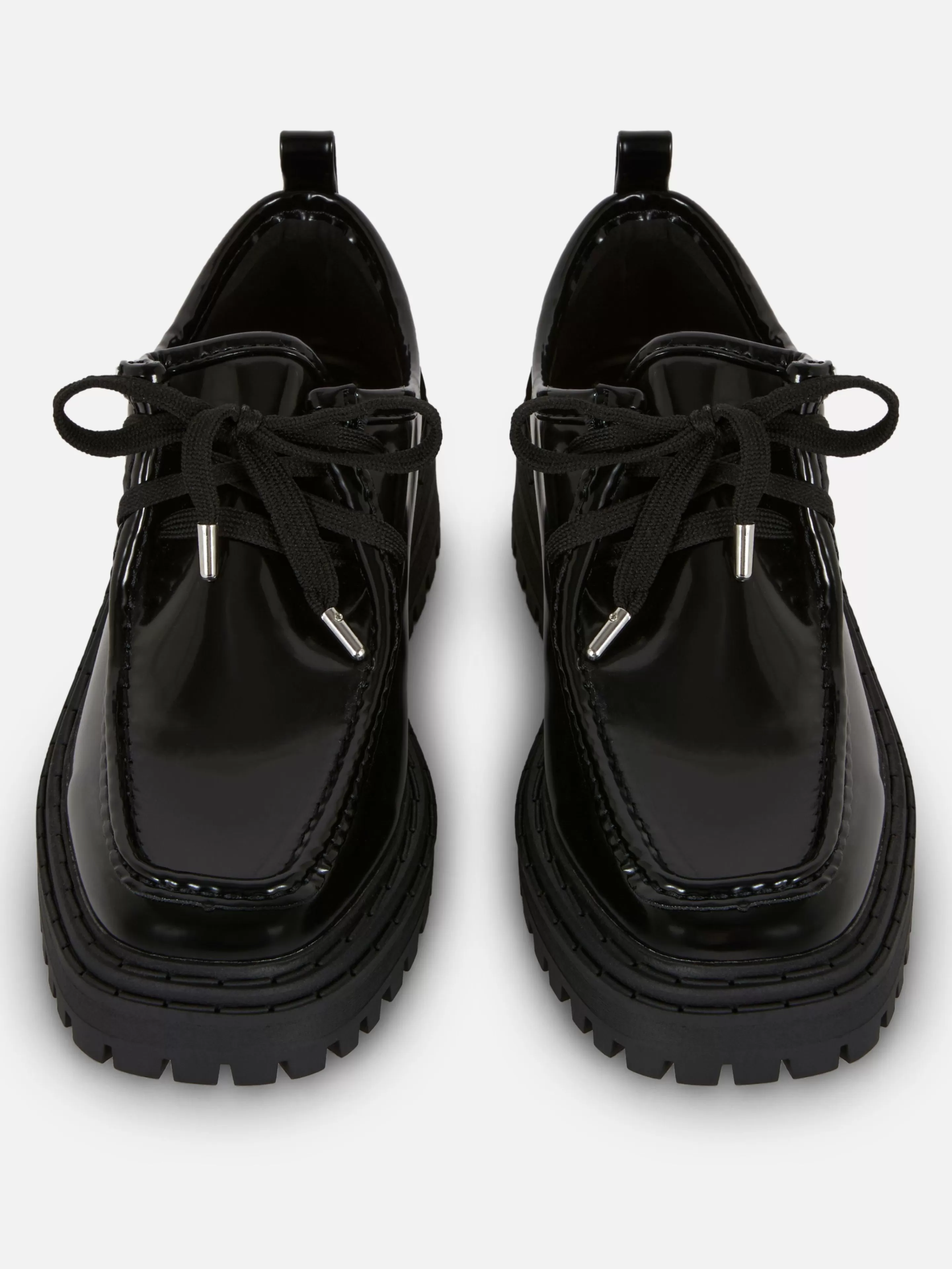 Mujer Primark Zapatos Planos | Mocasines Gruesos Con Cordones De Rita Ora
