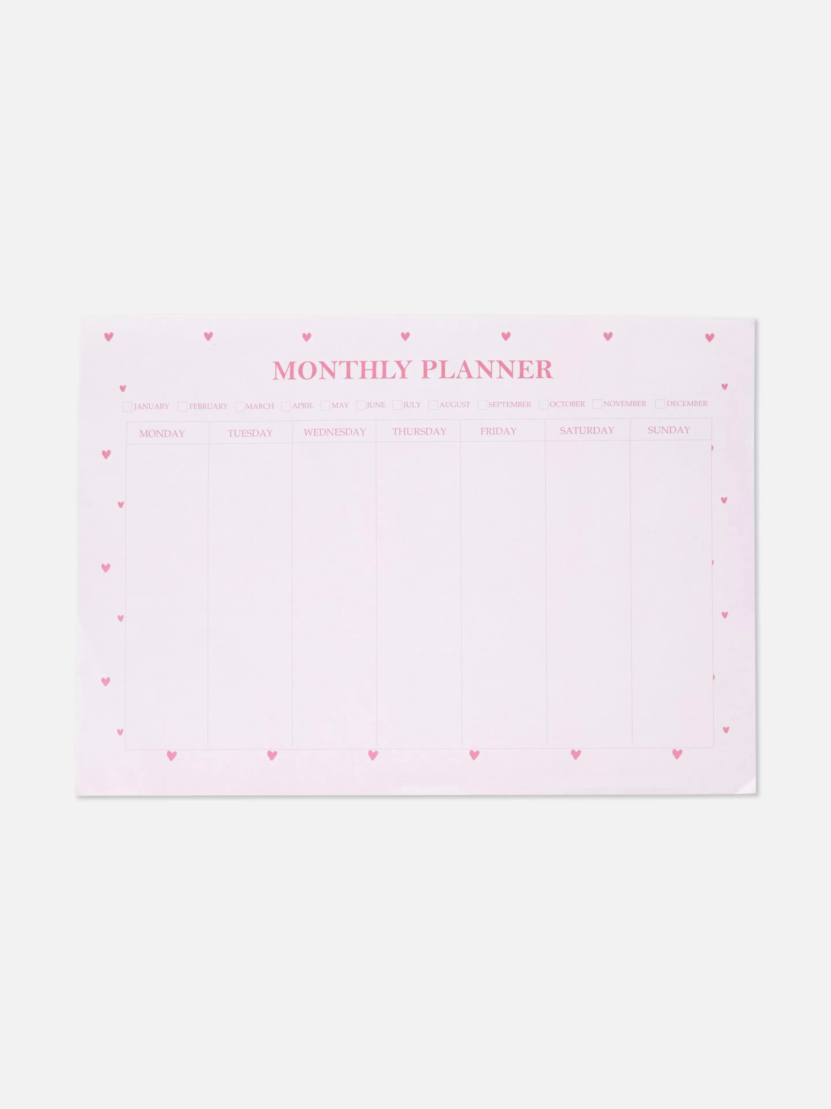Niños Primark Cuadernos | Organizador Mensual A4 Con Estampado De Corazones