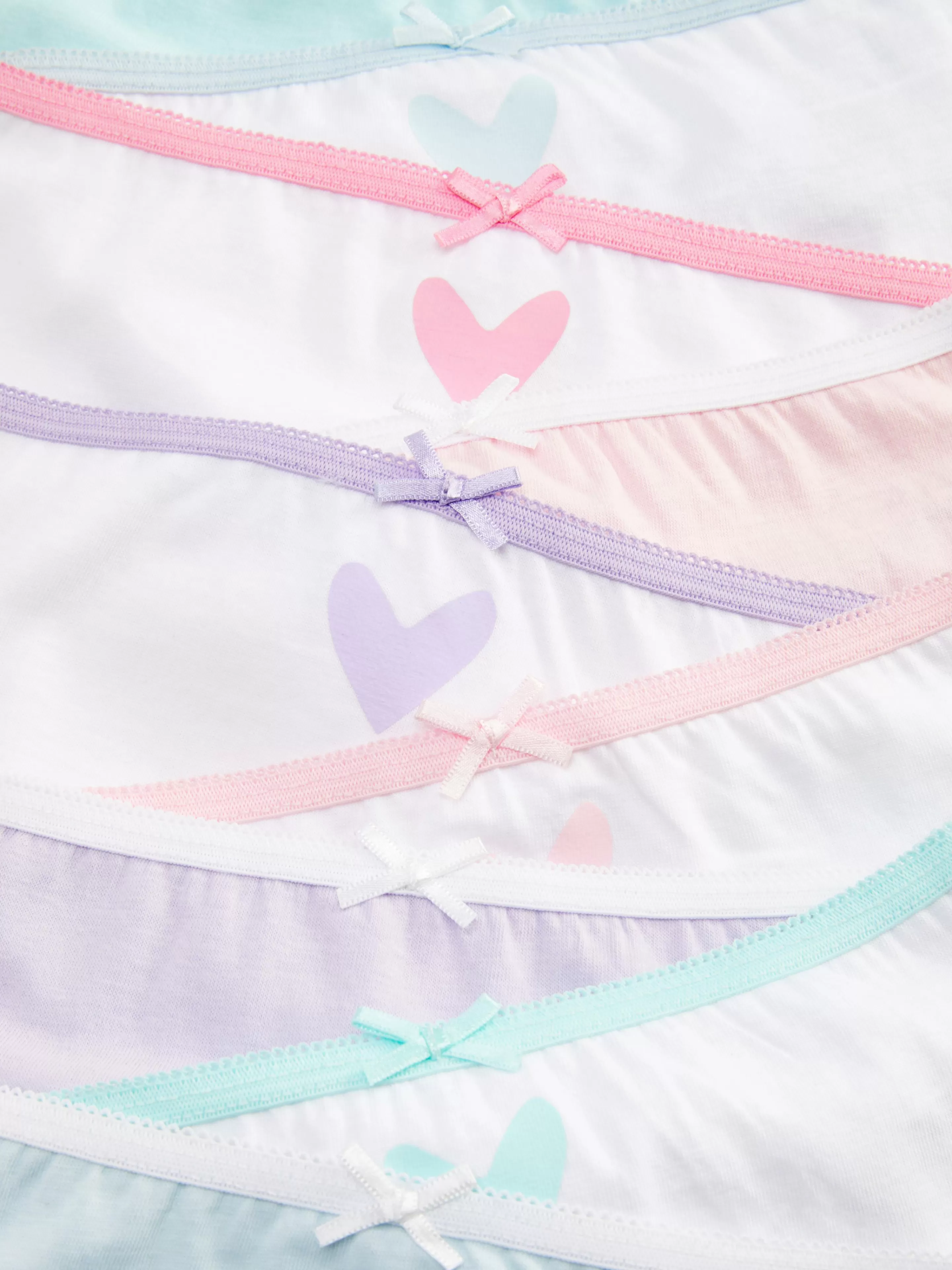 Niños Primark Ropa Interior | Pack De 10 Braguitas Con Estampado De Corazones