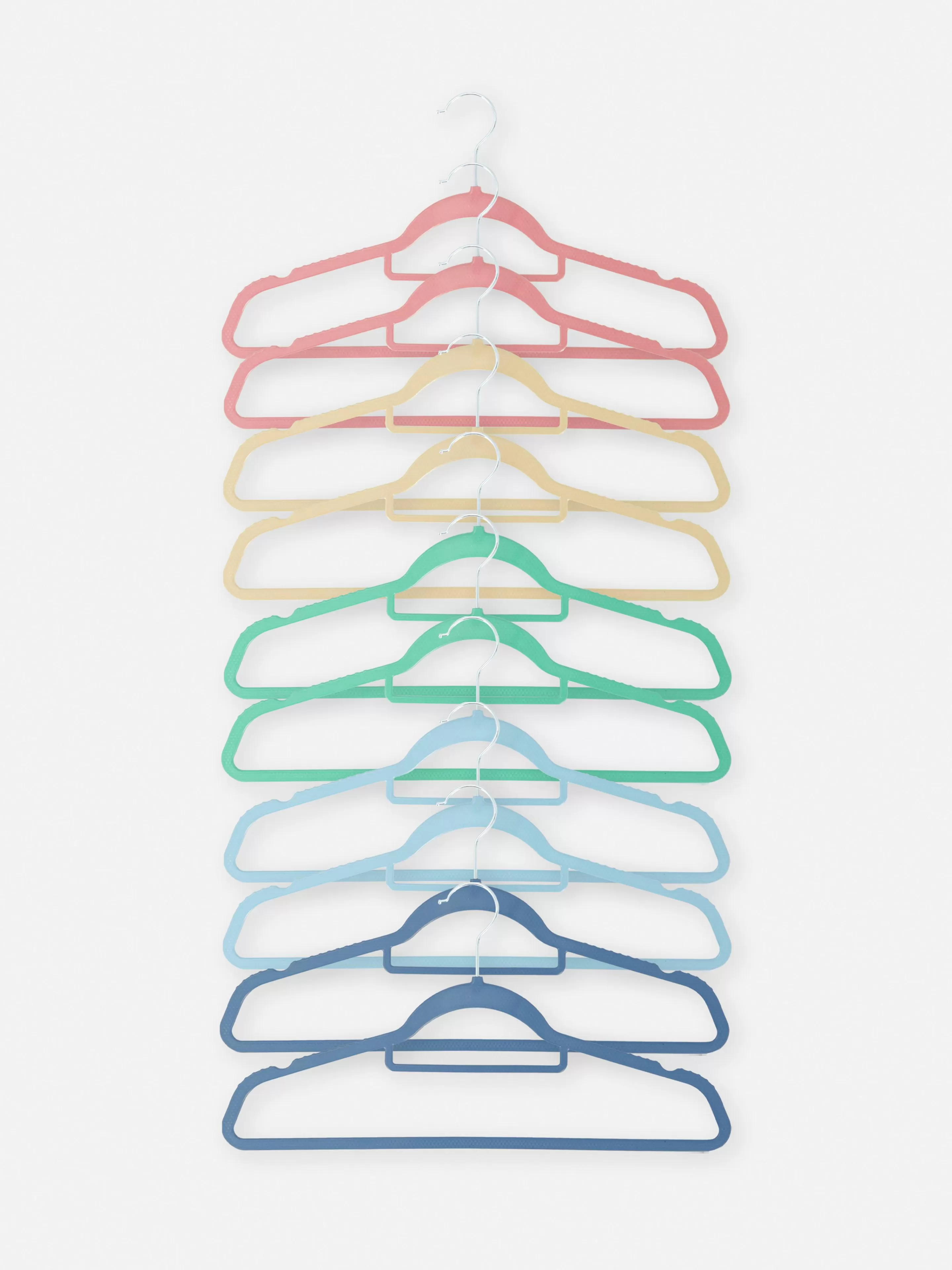Primark Almacenamiento De Pared Y Perchas | Pack De 10 Perchas Infantiles De Colores