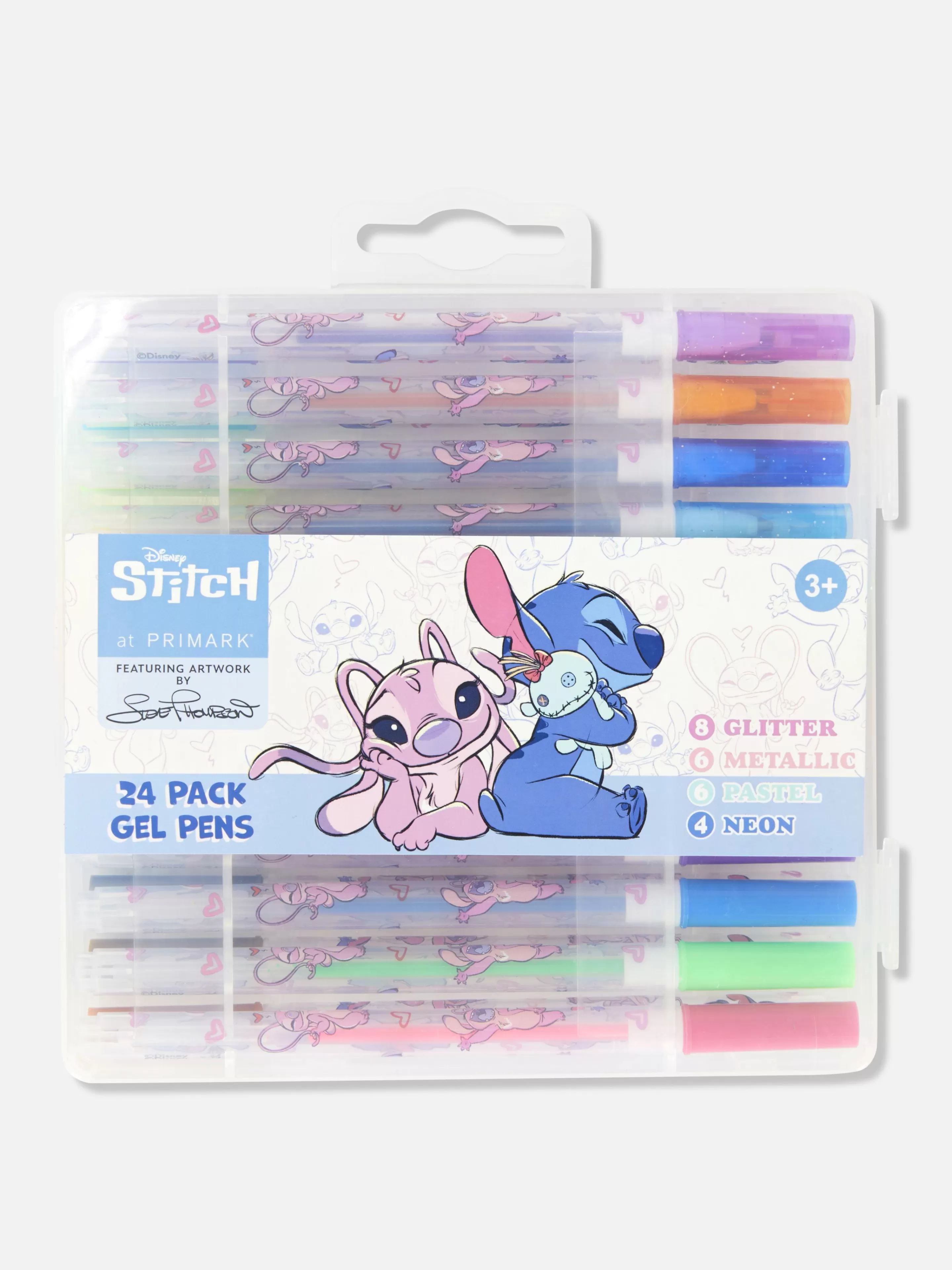 Niños Primark Bolígrafos Y Lápices | Pack De 24 Bolígrafos De Gel De Stitch De Disney