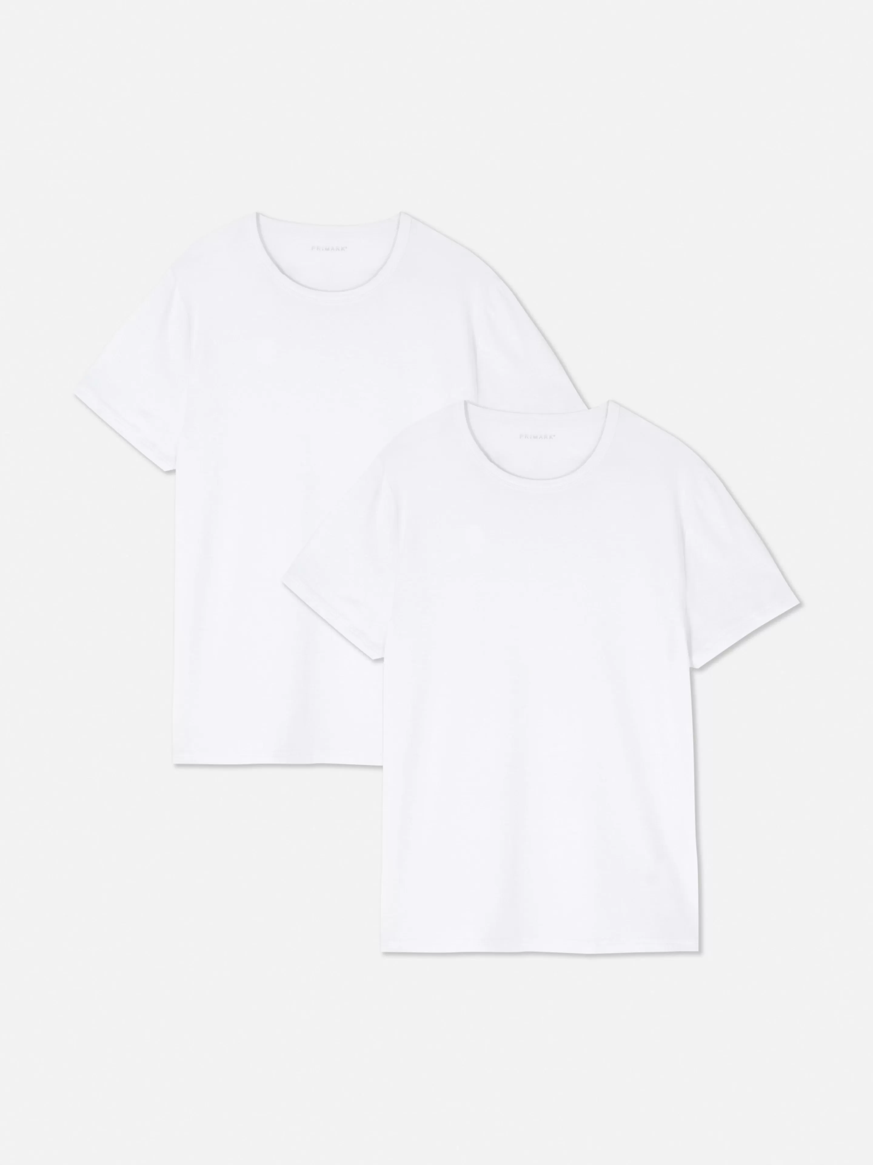 Hombre Primark Ropa Interior | Tops Y Camisetas | Pack De 2 Camisetas De Manga Corta Y Cuello Redondo