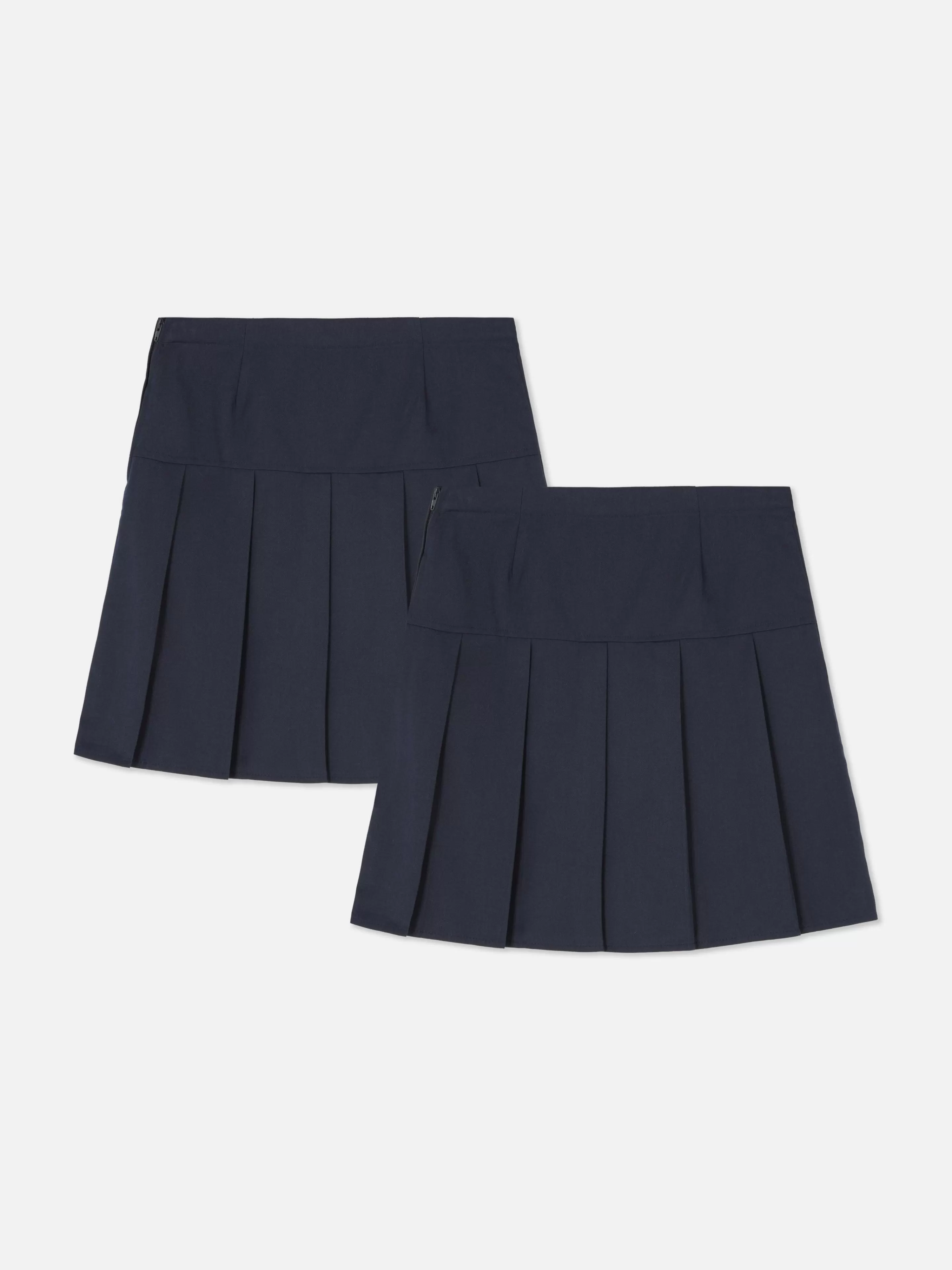 Niños Primark Faldas | Pack De 2 Faldas Plisadas Escolares Para Niña Mayor