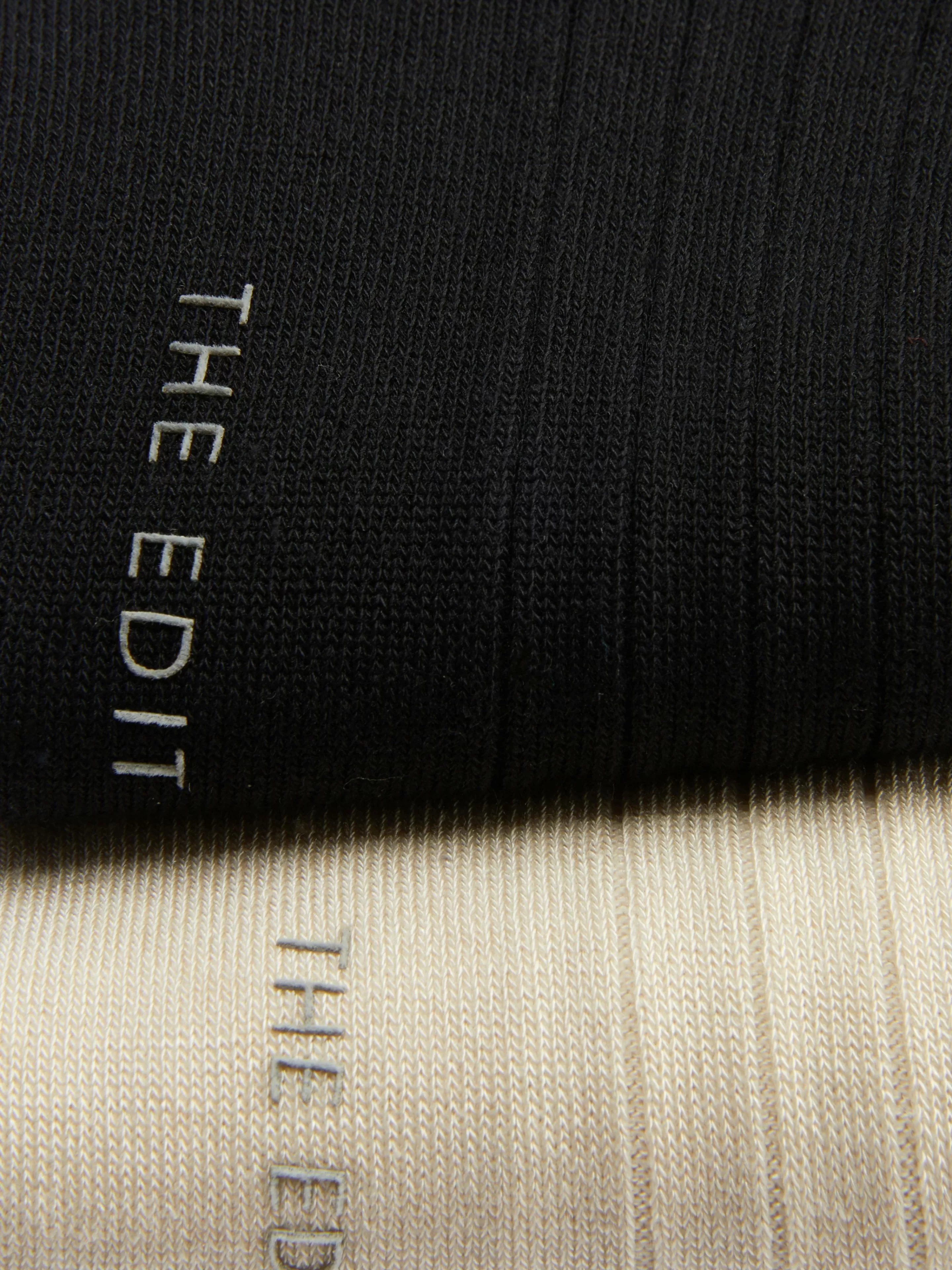 Mujer Primark Calcetines | Pack De 2 Pares De Calcetines Acanalados De The Edit