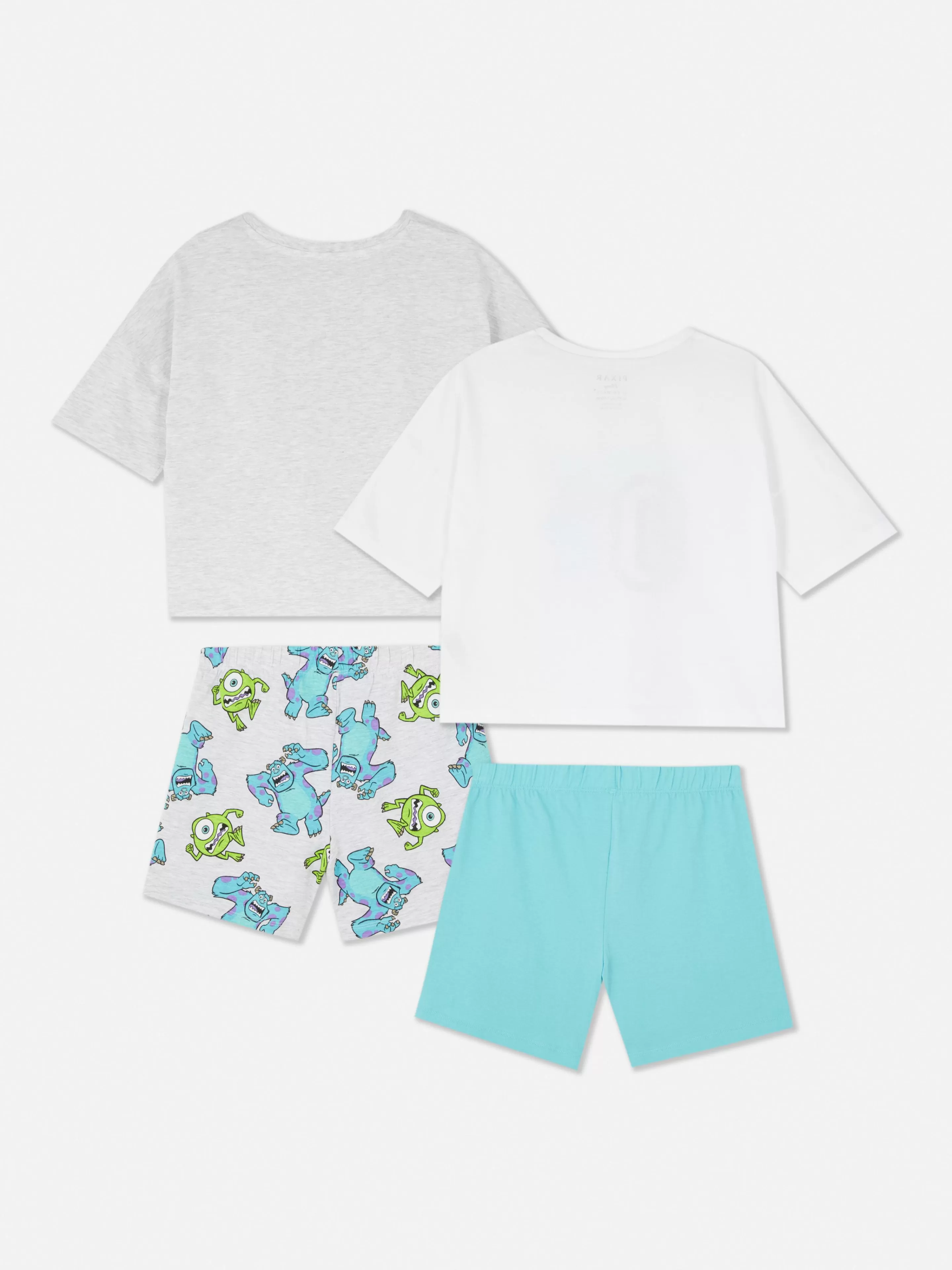 Niños Primark Pijamas Y Ropa Para Dormir | Pack De 2 Pijamas Cortos De Monstruos S. A.