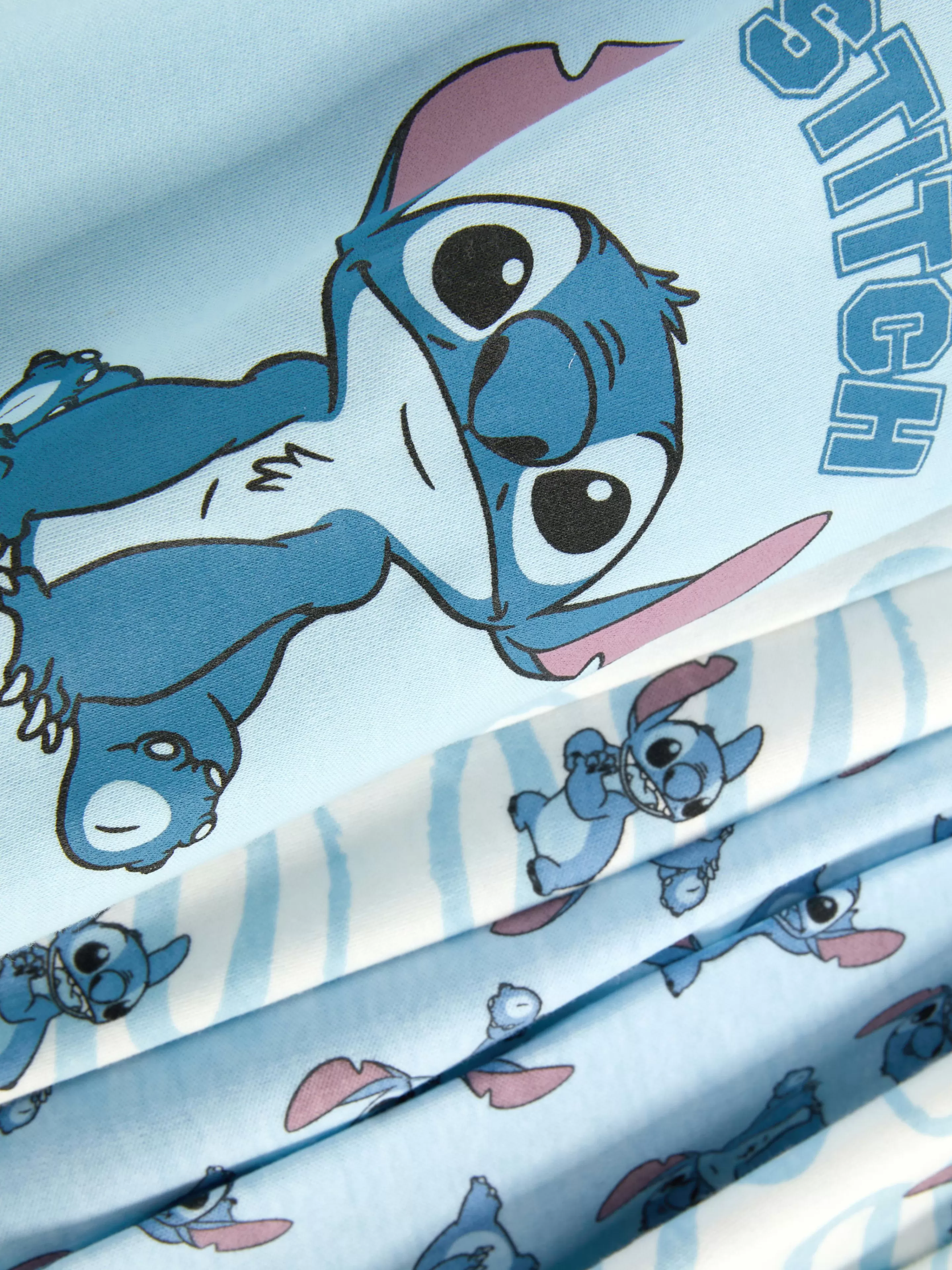 Primark Pijamas Y Ropa Para Dormir | Pijamas Y Ropa Para Dormir | Pack De 2 Pijamas De Manga Larga De Stitch De Disney
