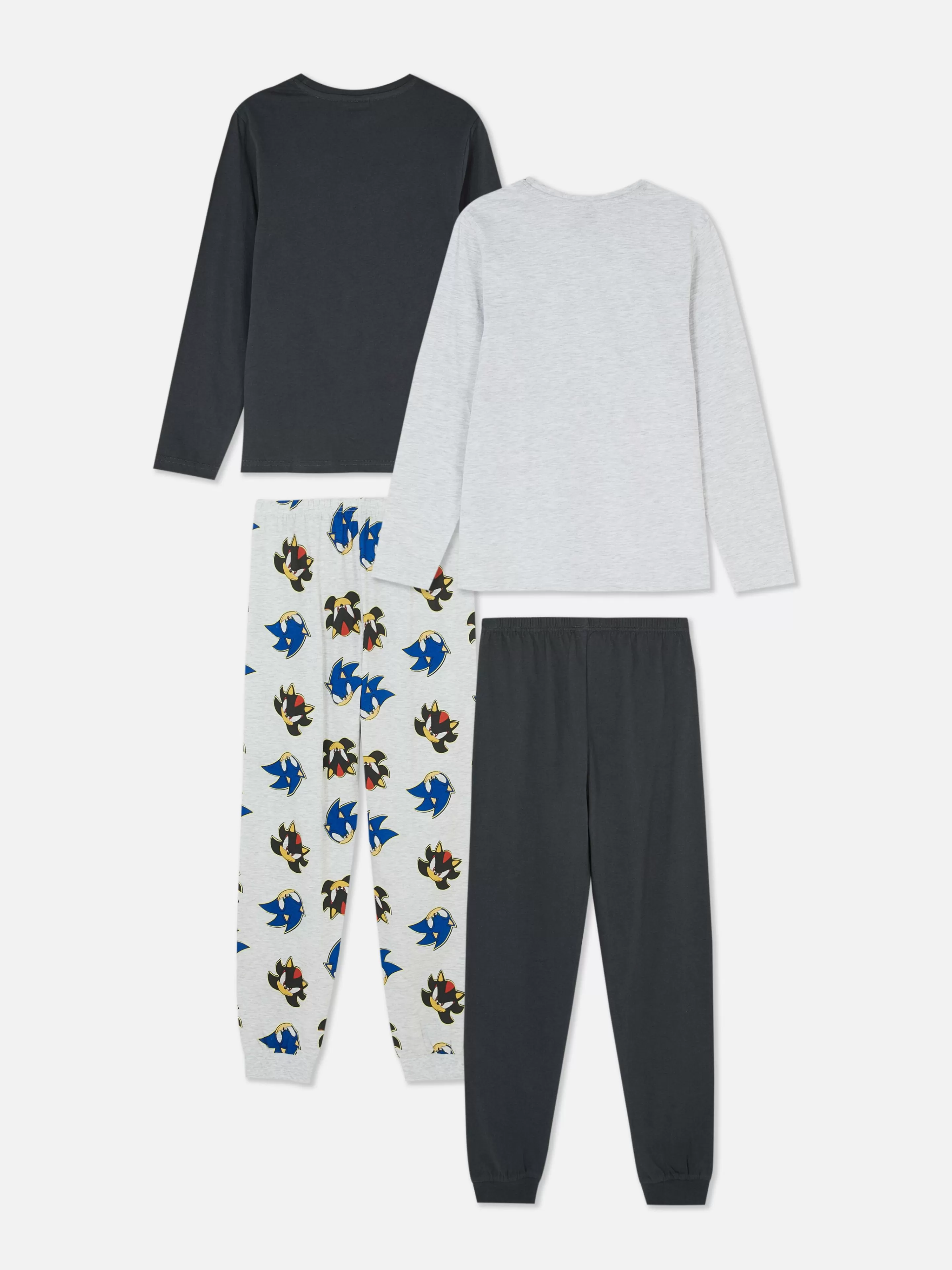 Niños Primark Pijamas Y Ropa Para Dormir | Pack De 2 Pijamas De Sonic, El Erizo, Y Shadow