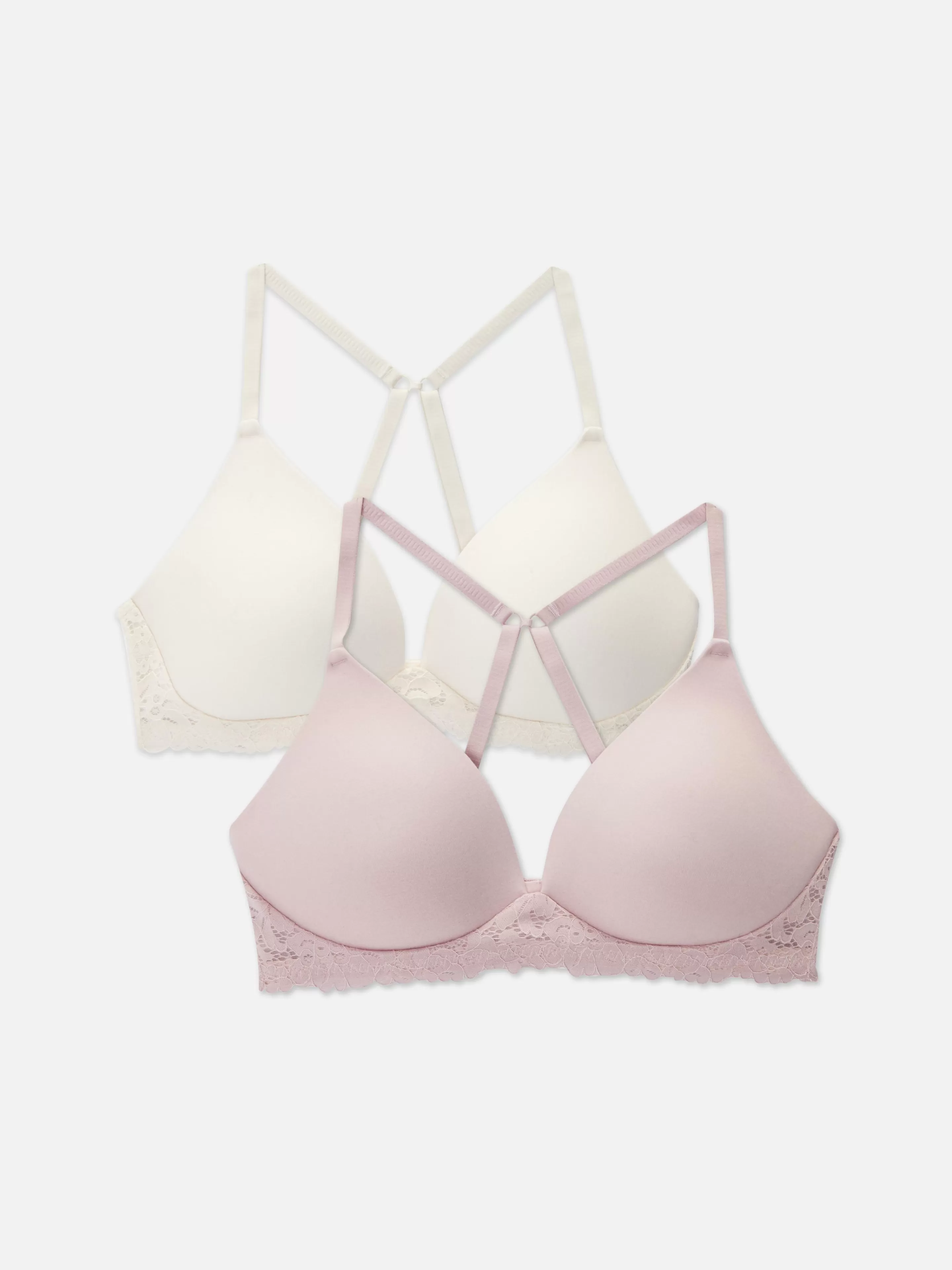 Mujer Primark Sujetadores | Pack De 2 Sujetadores Con Encaje Y Sin Aros