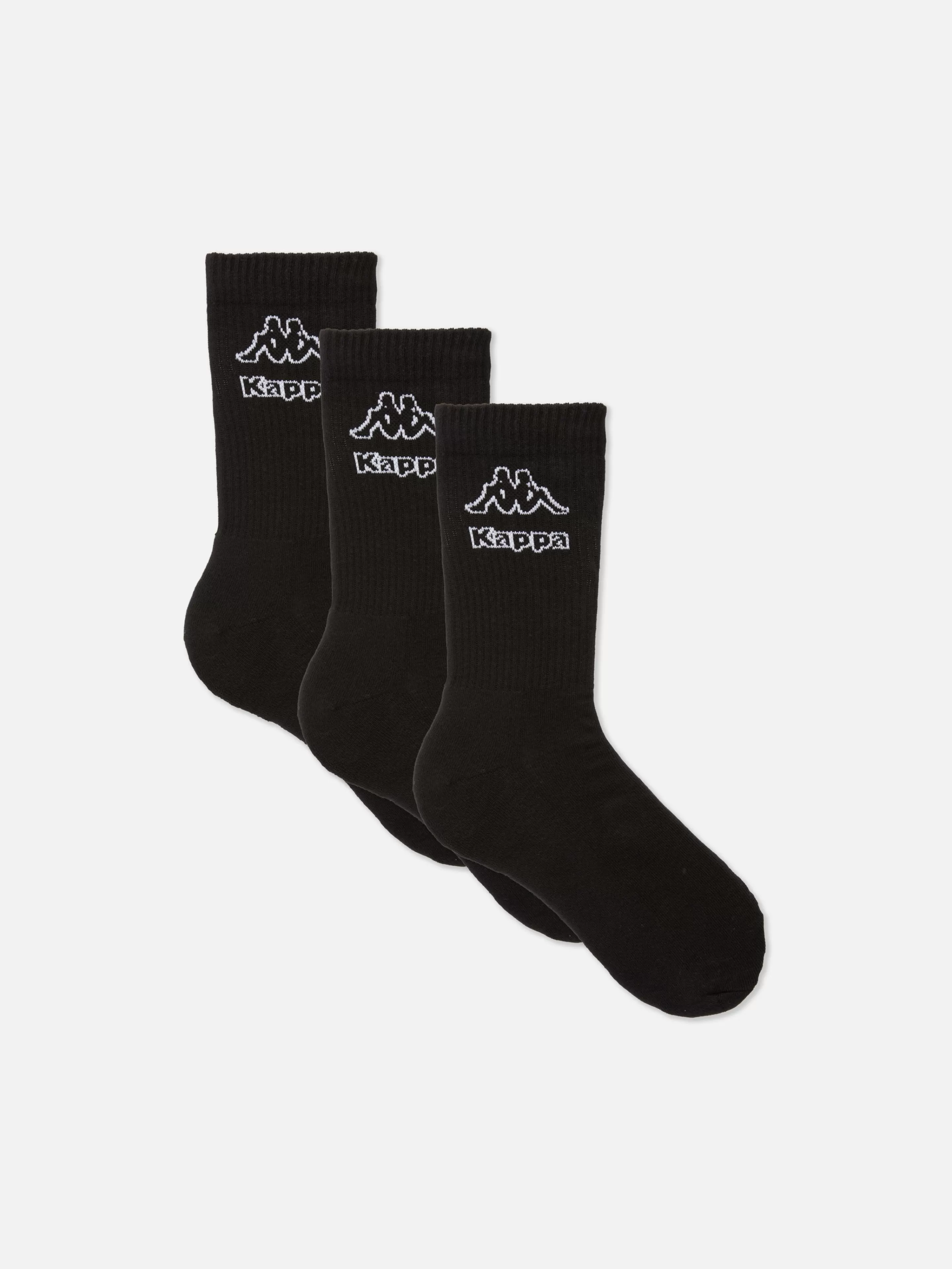 Hombre Primark Calcetines | Ropa Deportiva | Pack De 3 Calcetines Altos Con Logo Kappa X