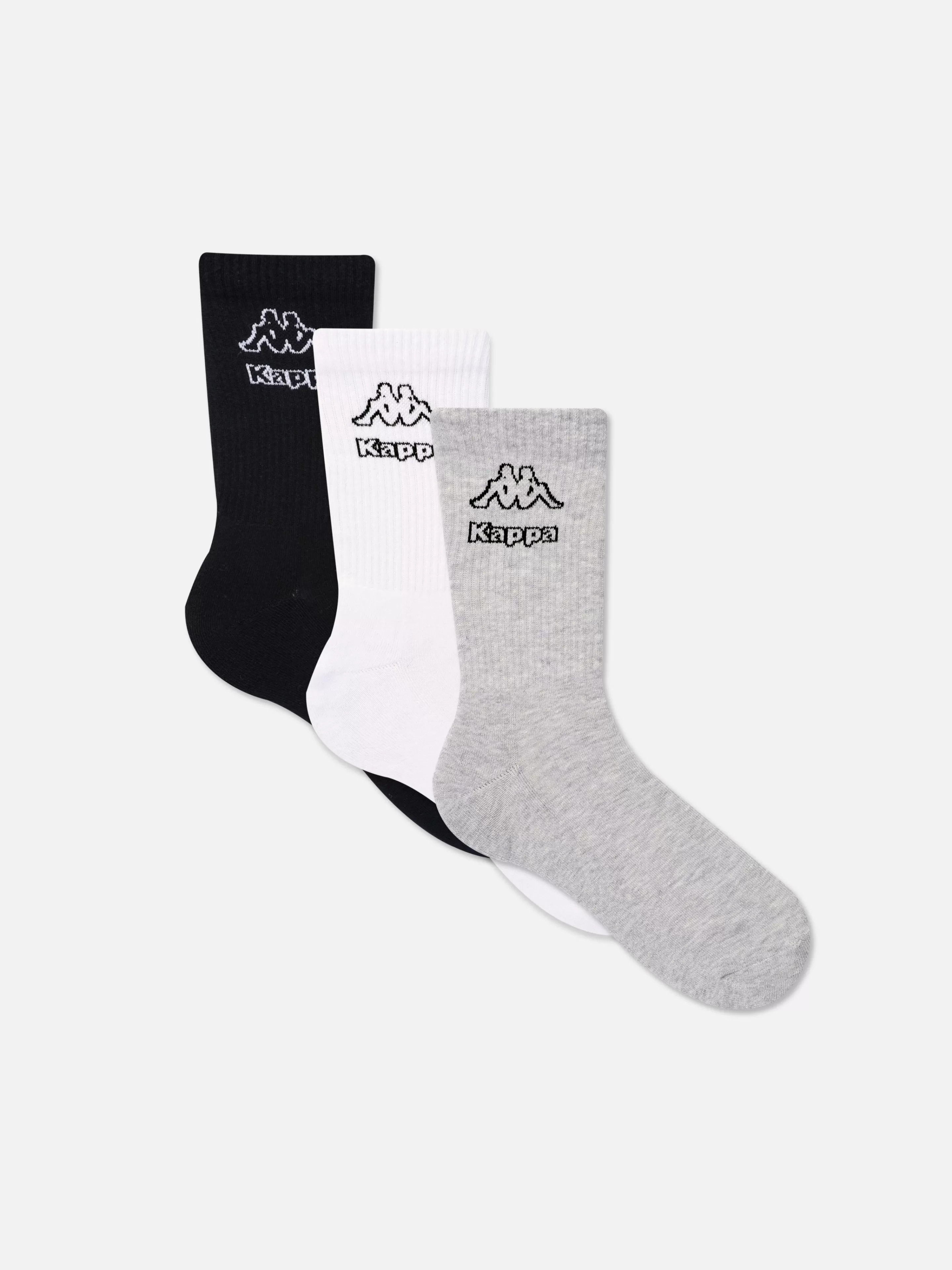 Hombre Primark Calcetines | Ropa Deportiva | Pack De 3 Calcetines Altos Con Logo Kappa X
