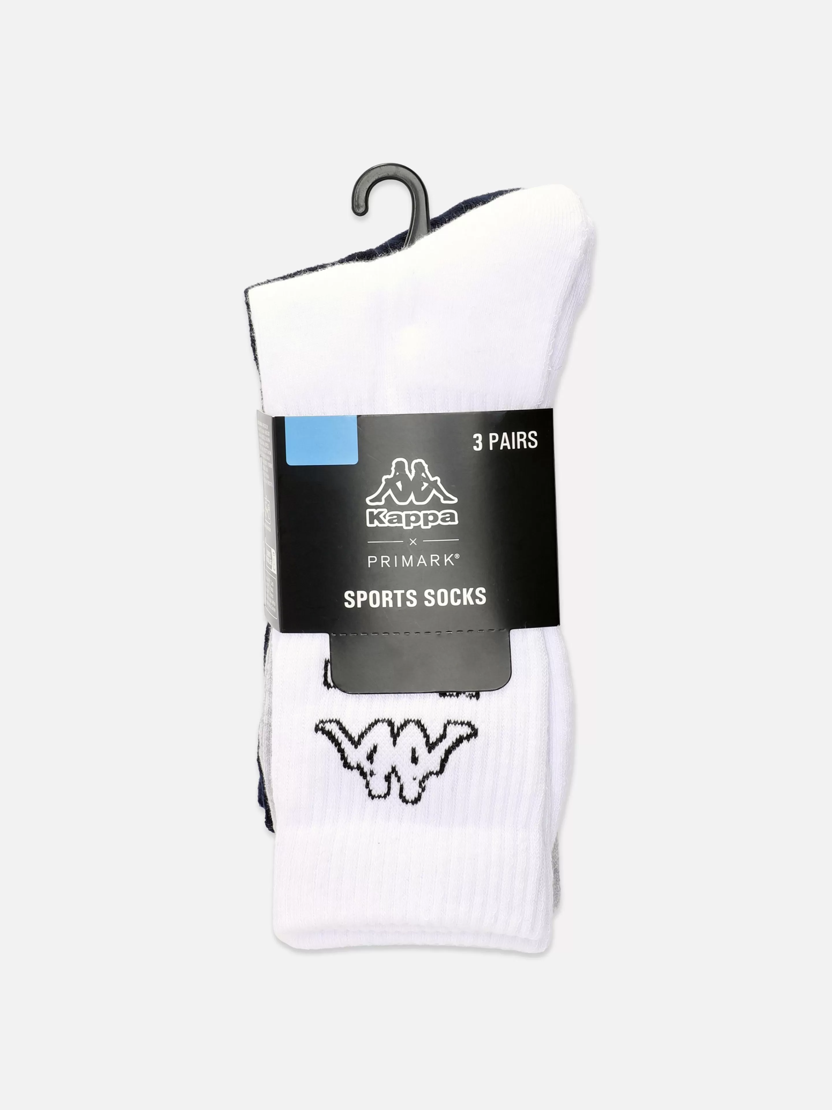 Hombre Primark Calcetines | Ropa Deportiva | Pack De 3 Calcetines Altos Con Logo Kappa X