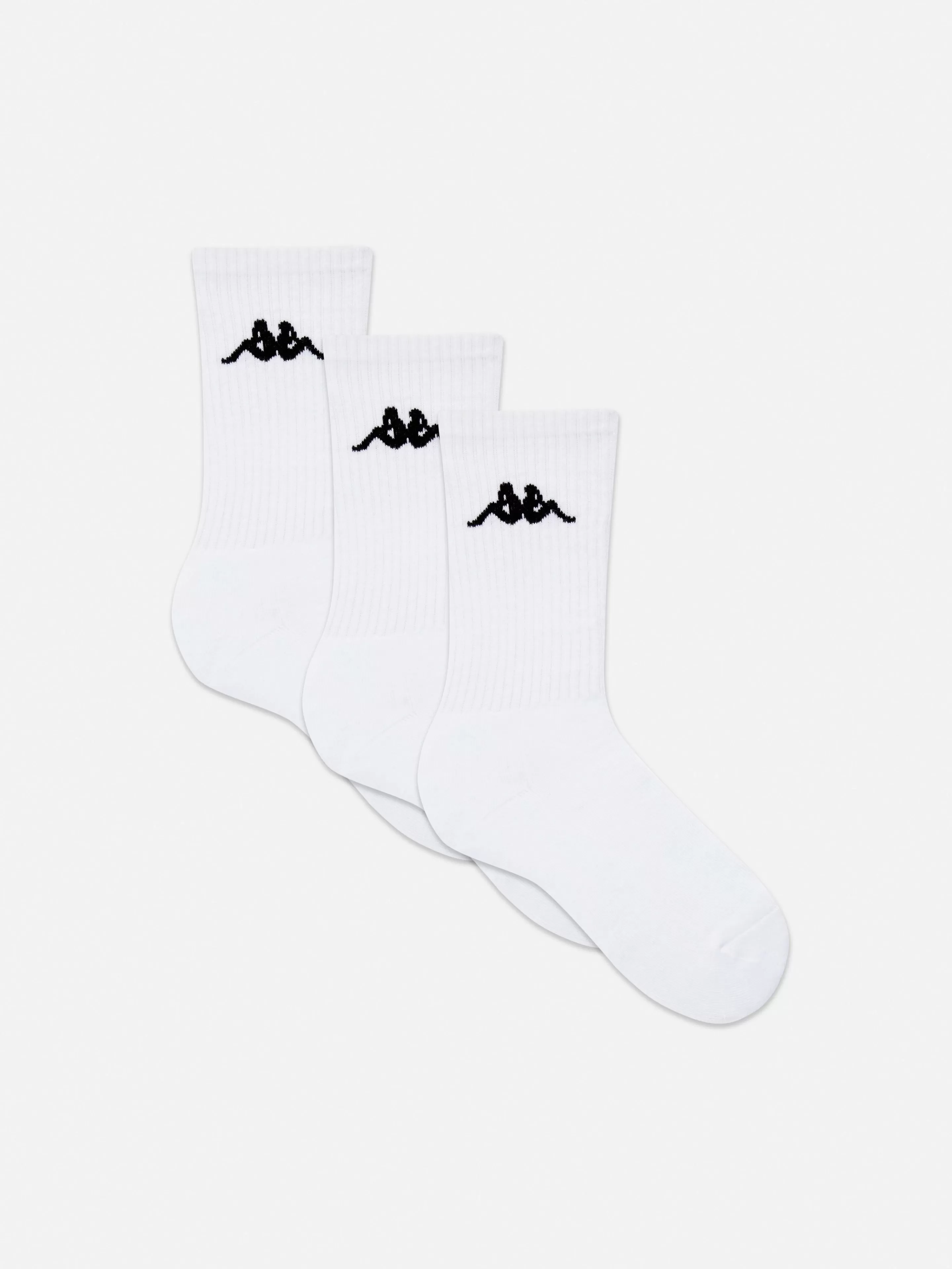 Mujer Primark Calcetines | Pack De 3 Calcetines Altos De Canalé Kappa X