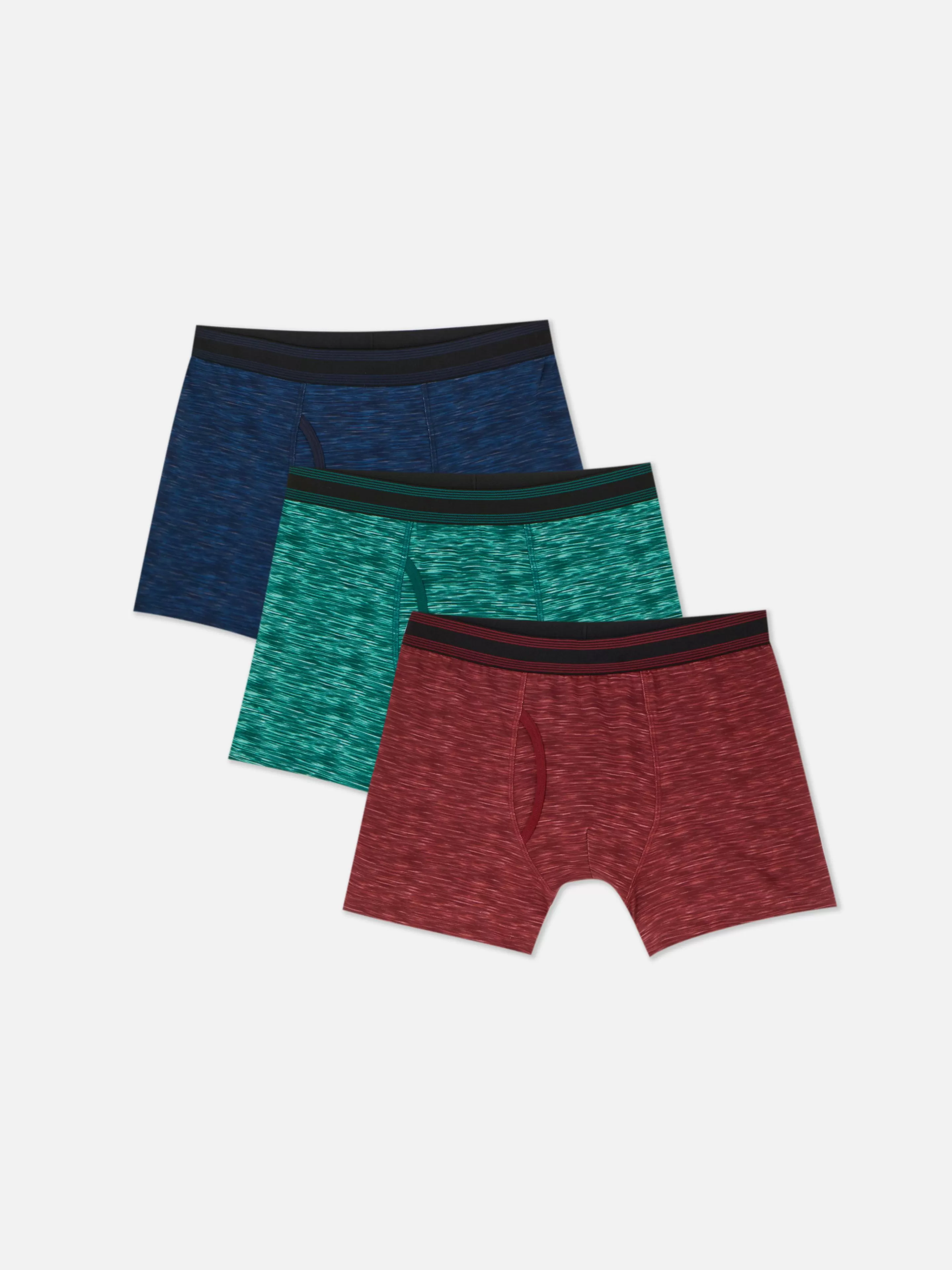Hombre Primark Ropa Interior | Pack De 3 Calzoncillos Bóxer De Algodón De Space Dye