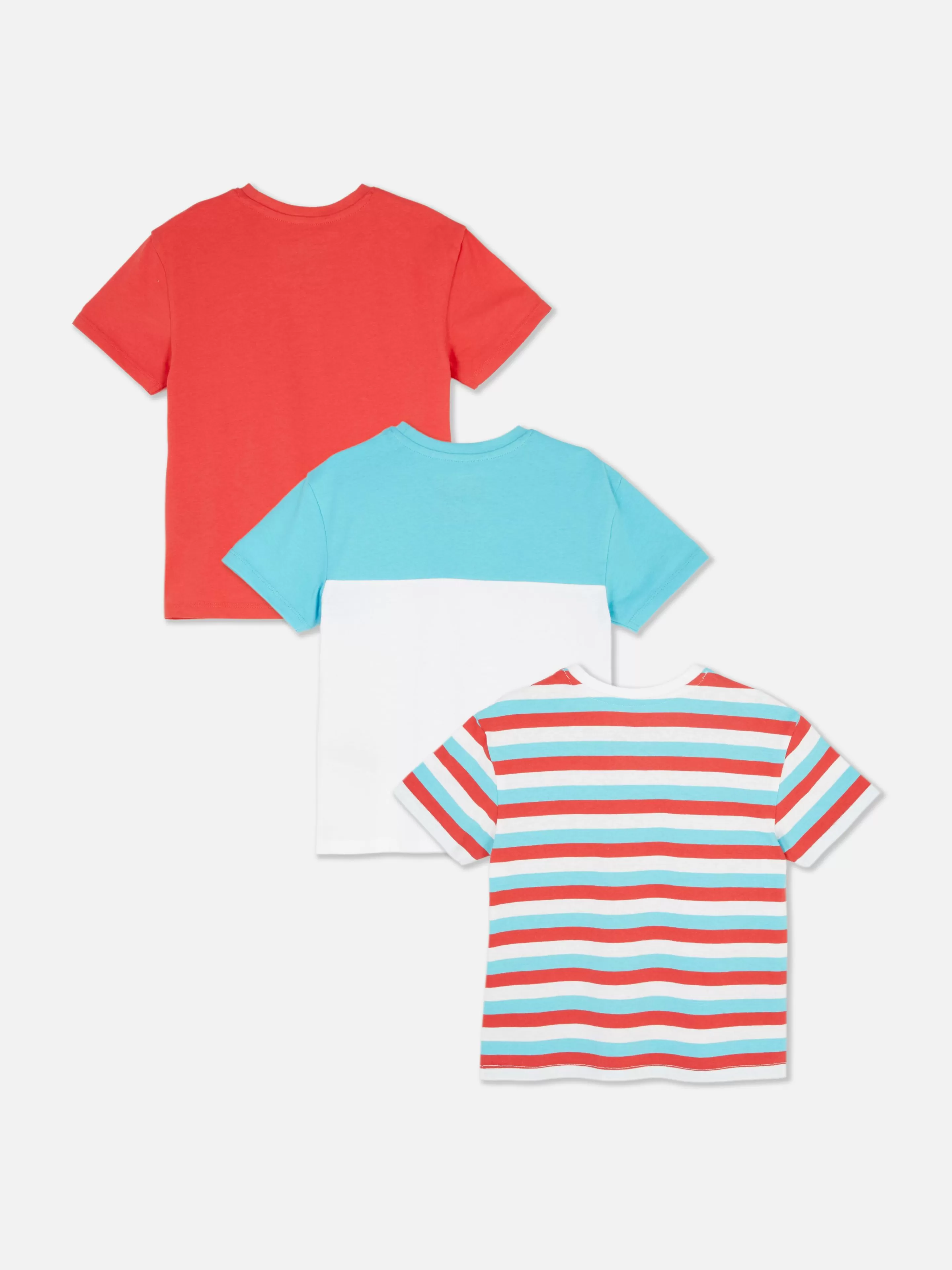 Niños Primark Tops Y Camisetas | Pack De 3 Camisetas De Manga Corta Surtidas