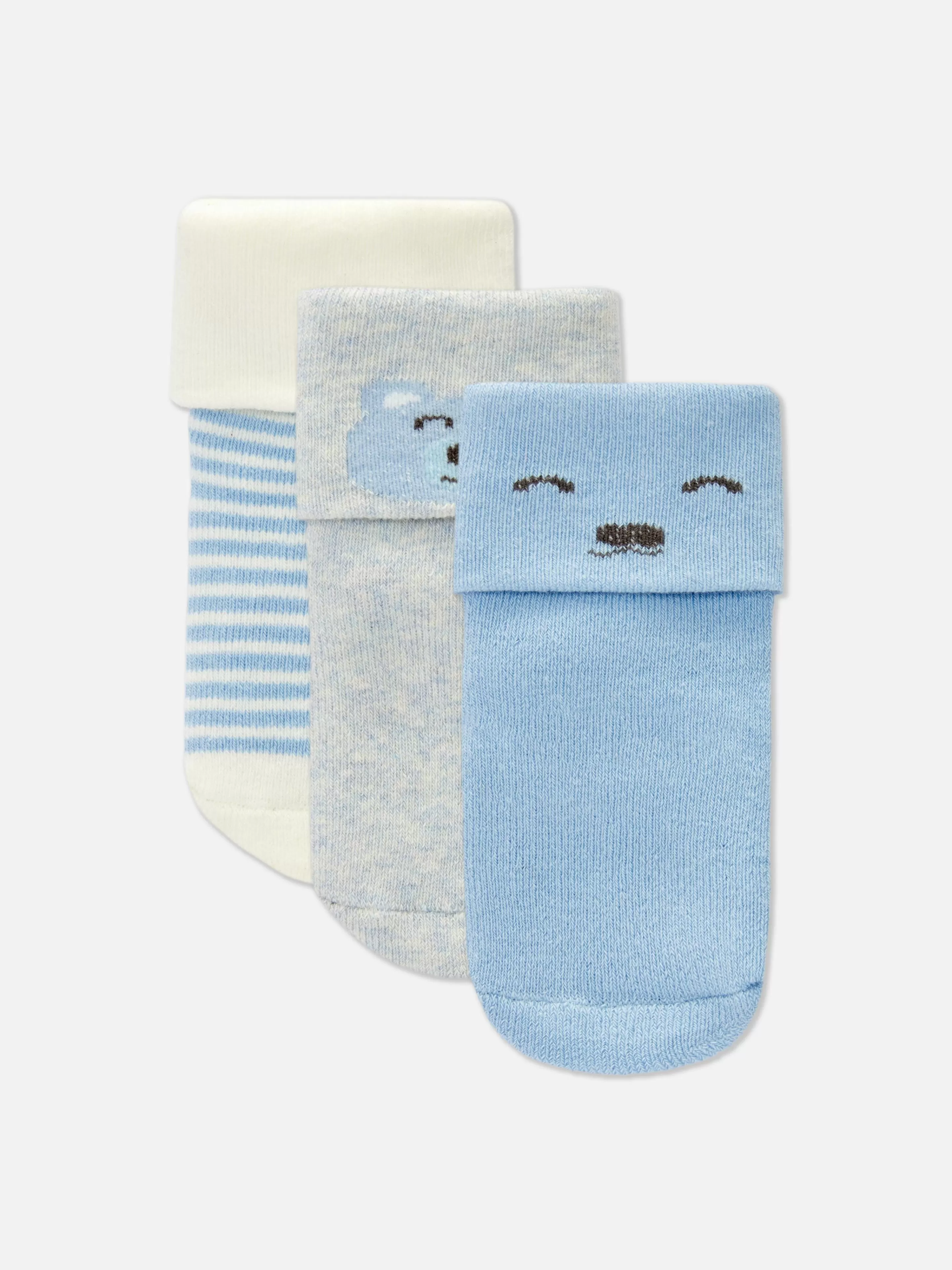 Primark Calcetines Y Medias | Pack De 3 Pares De Calcetines Con Borde Enrollado
