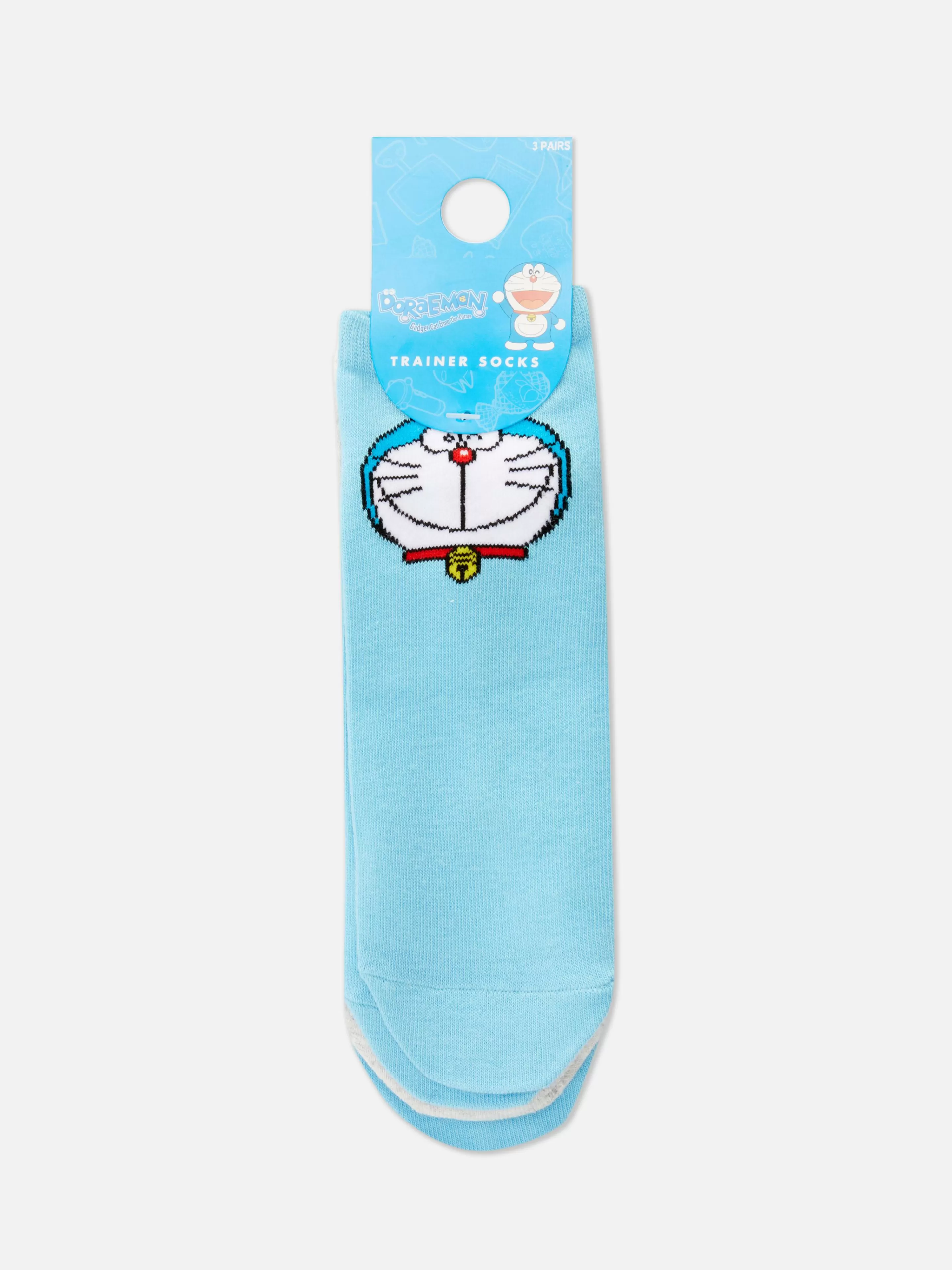 Mujer Primark Calcetines | Pack De 3 Pares De Calcetines Deportivos De Doraemon
