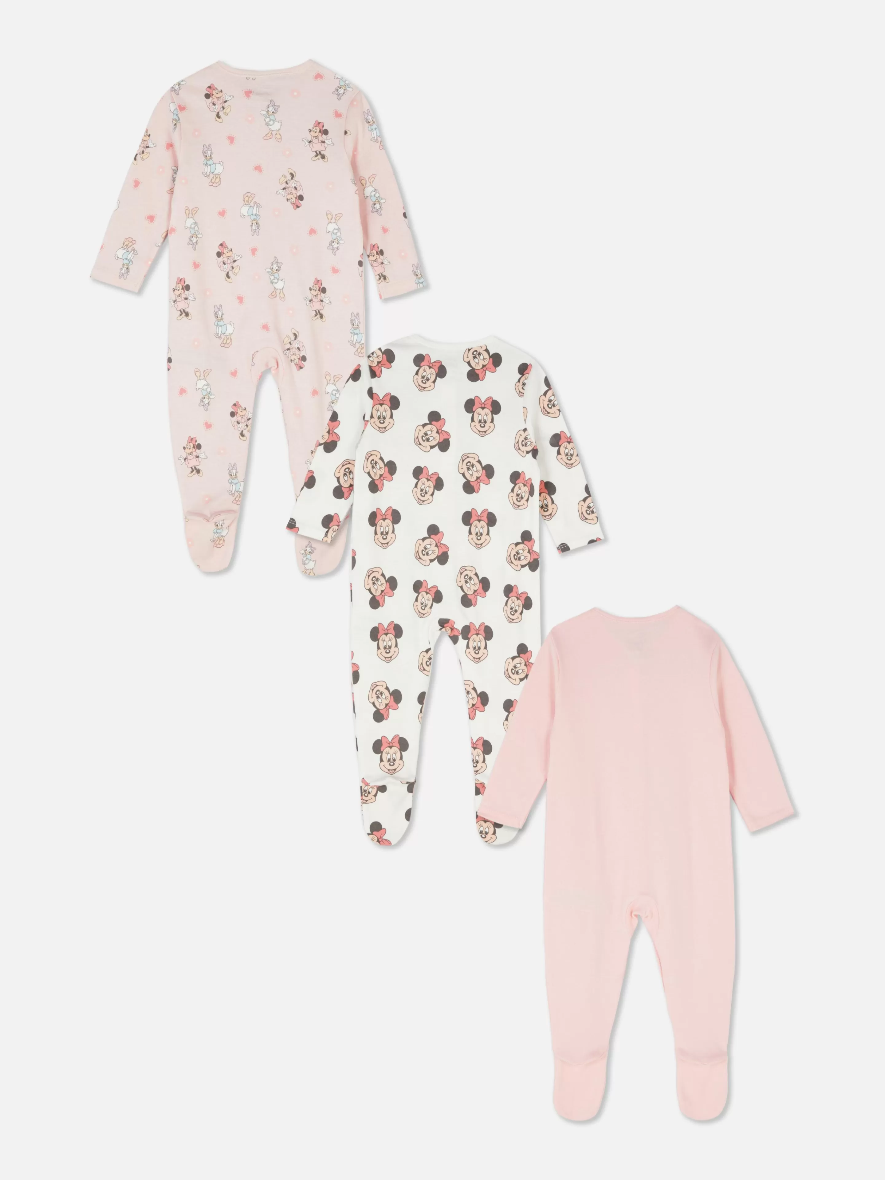 Primark Bodis Y Pijamas Para Bebé | Pack De 3 Peleles De Minnie Y Daisy De Disney