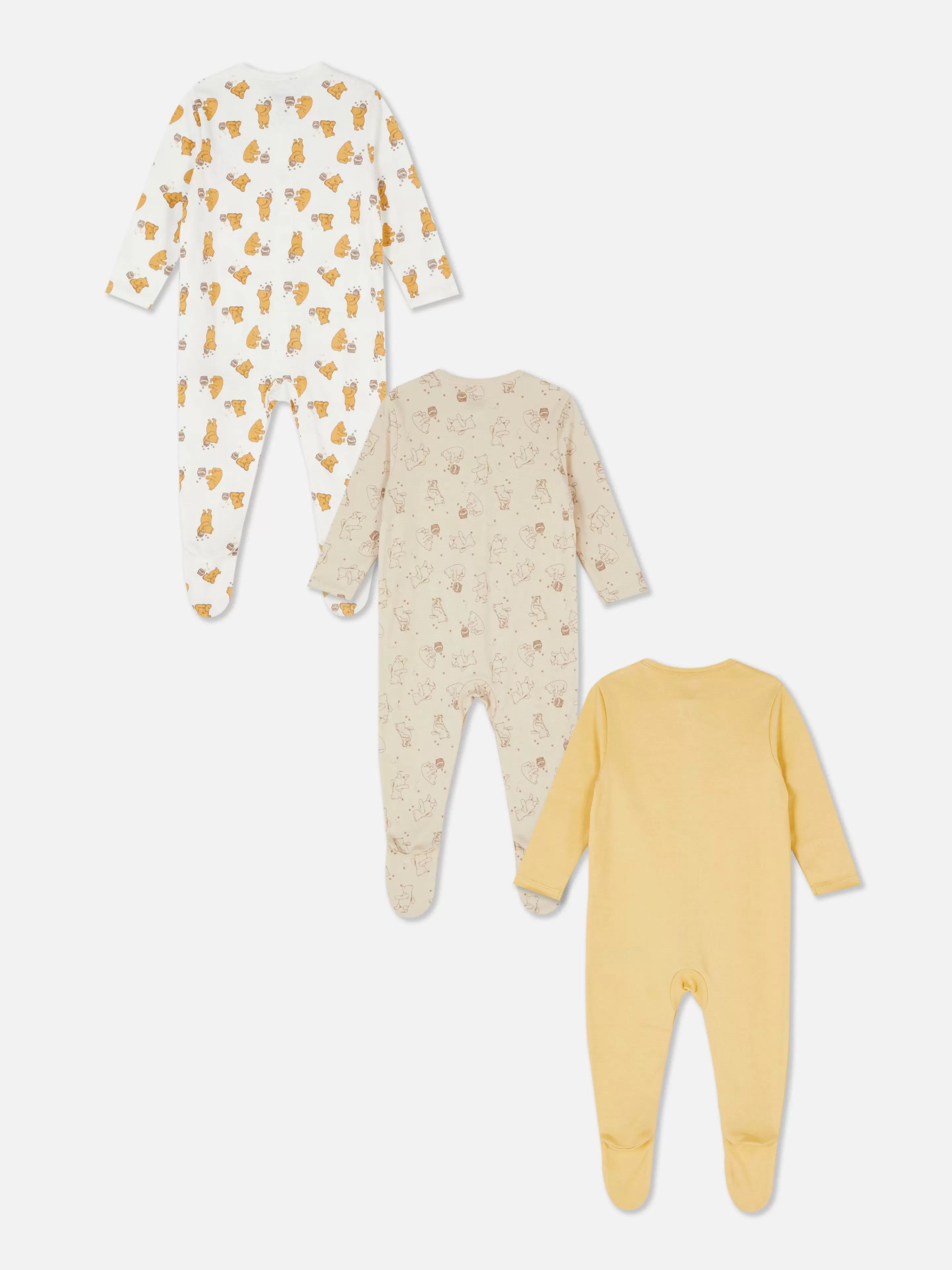 Primark Bodis Y Pijamas Para Bebé | Pack De 3 Peleles De Winnie The Pooh De Disney