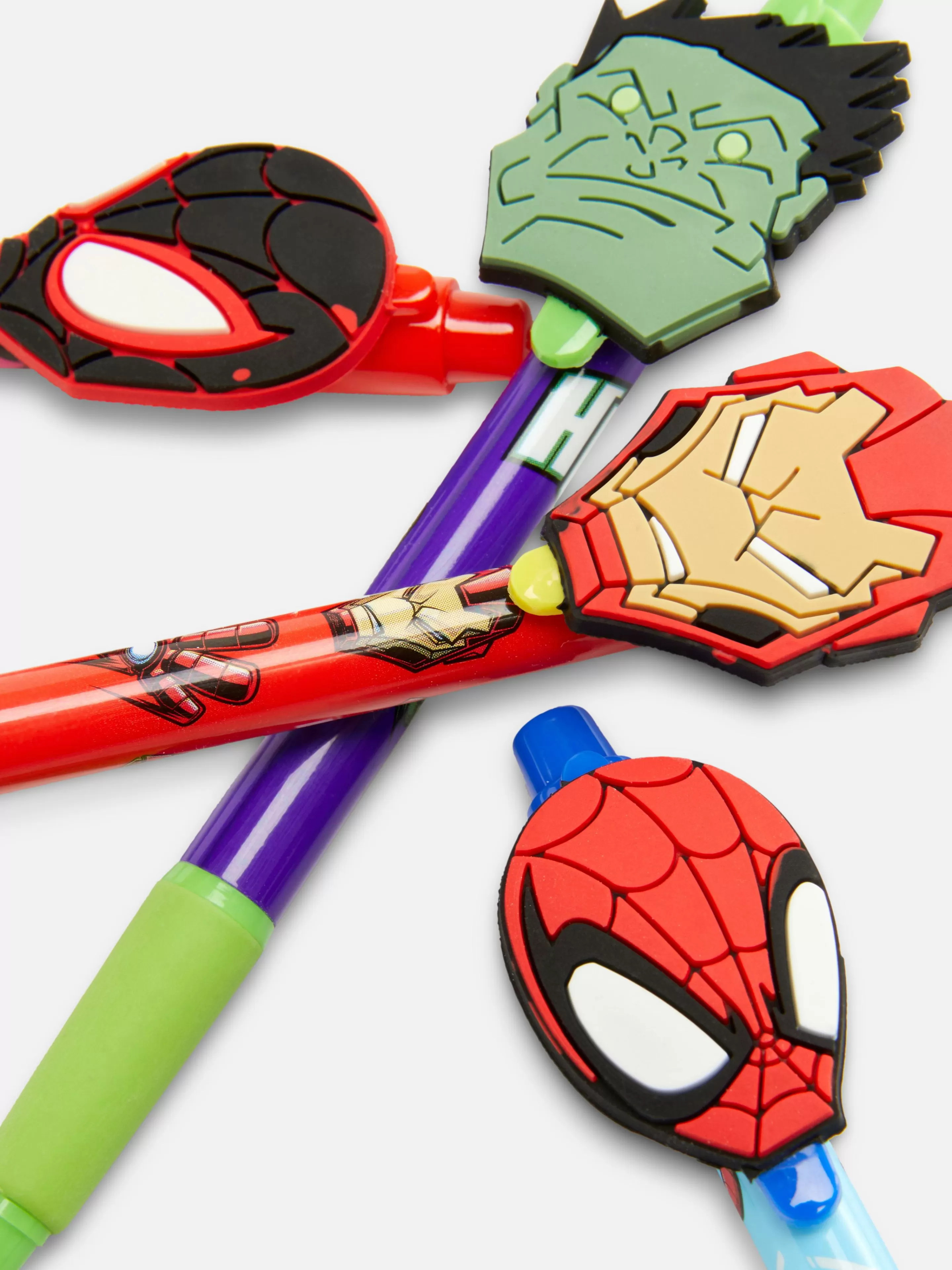 Niños Primark Bolígrafos Y Lápices | Pack De 4 Bolígrafos De Los Vengadores De Marvel