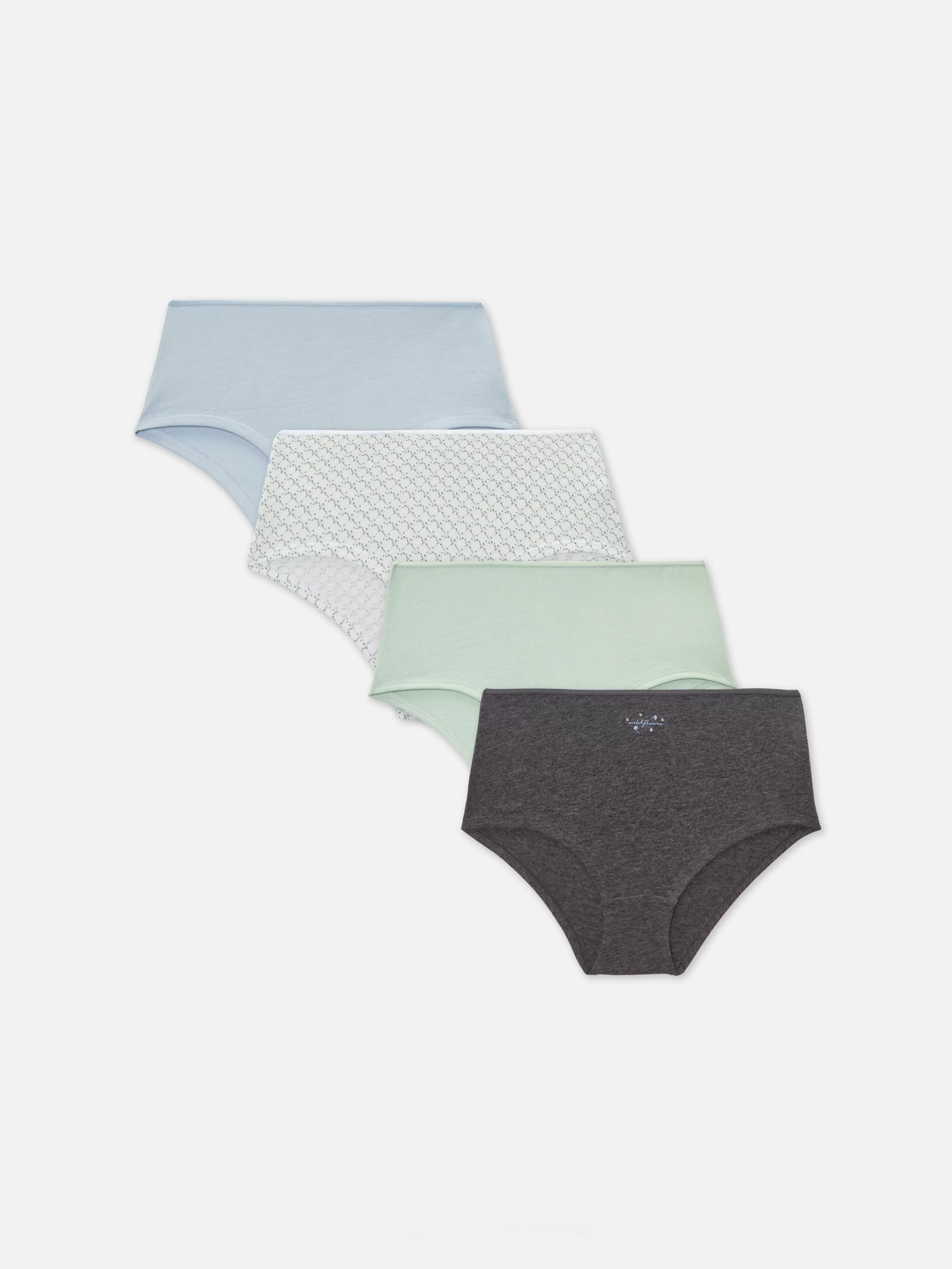Mujer Primark Bragas | Pack De 4 Braguitas-pantalón Corto De Talle Alto