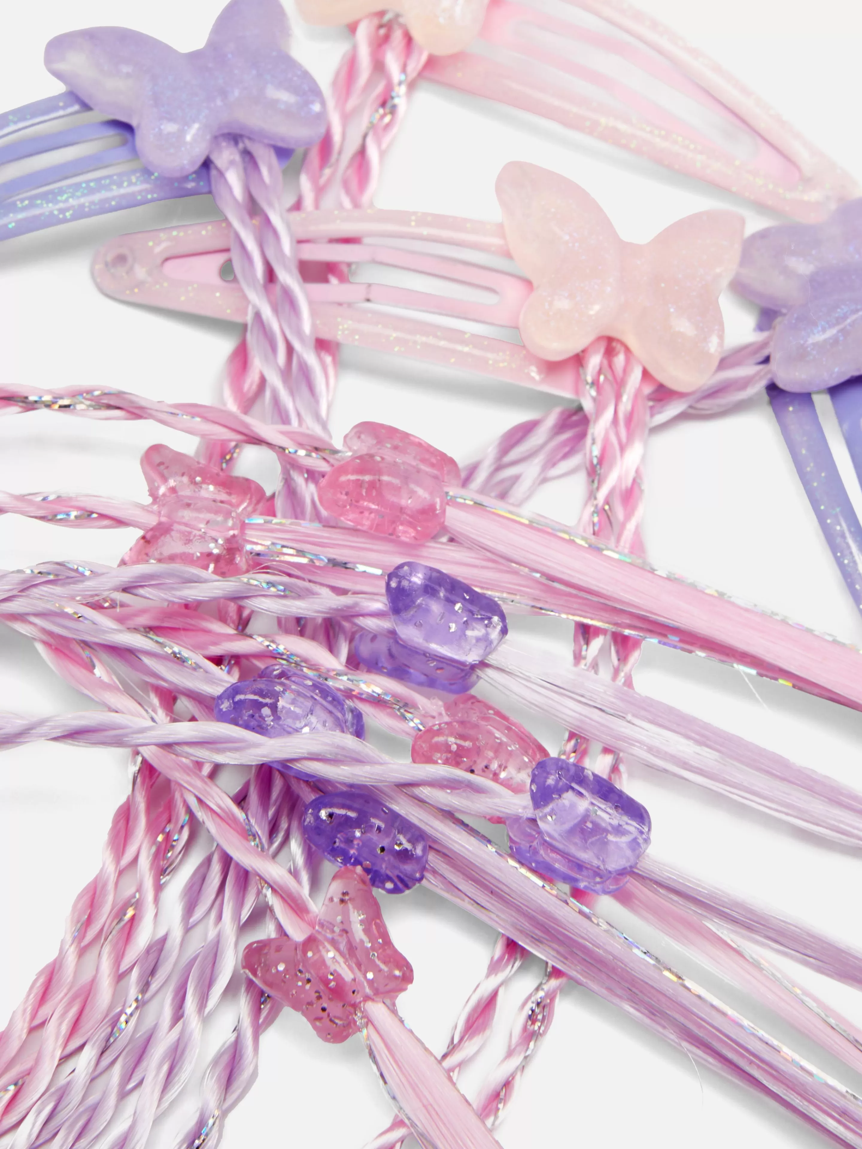 Niños Primark Accesorios Para El Pelo | Pack De 4 Clips Para El Pelo Con Trenza Y Mariposa