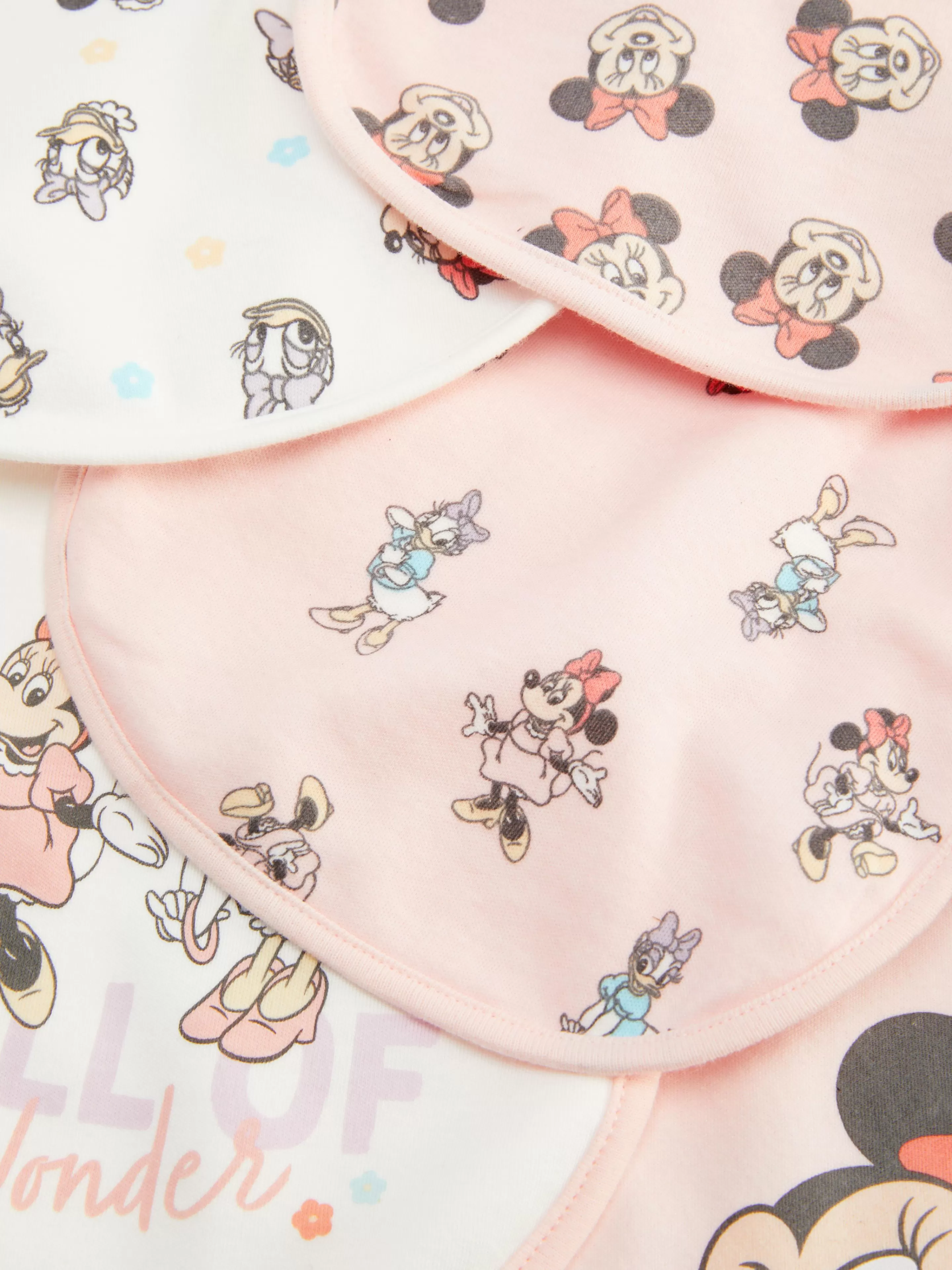 Primark Habitación Bebé | Lactancia | Pack De 5 Baberos De Minnie Mouse Y Daisy De Disney