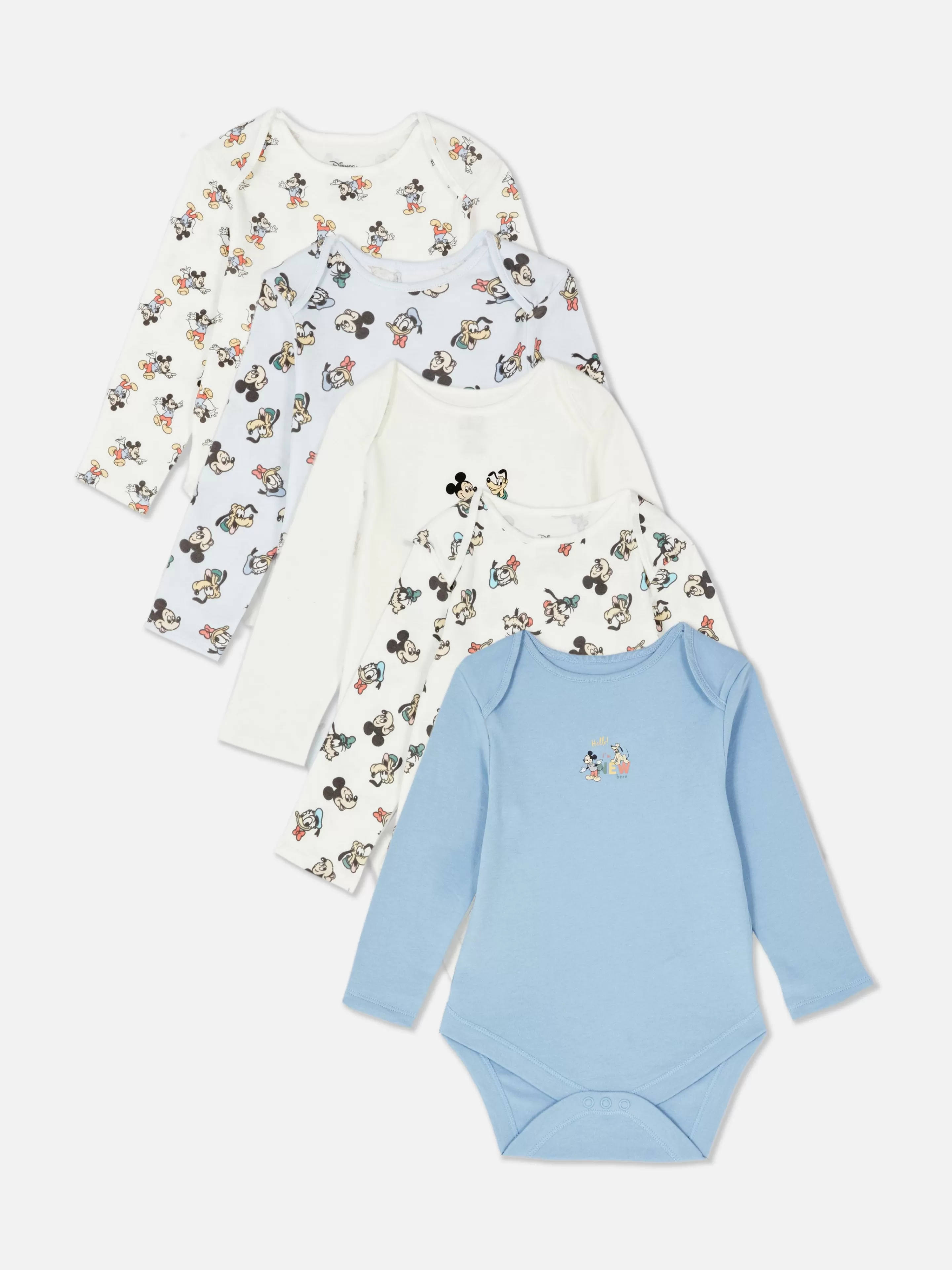 Primark Bodis Y Camisetas Sin Mangas | Pack De 5 Bodis De Mickey Mouse & Friends De Disney