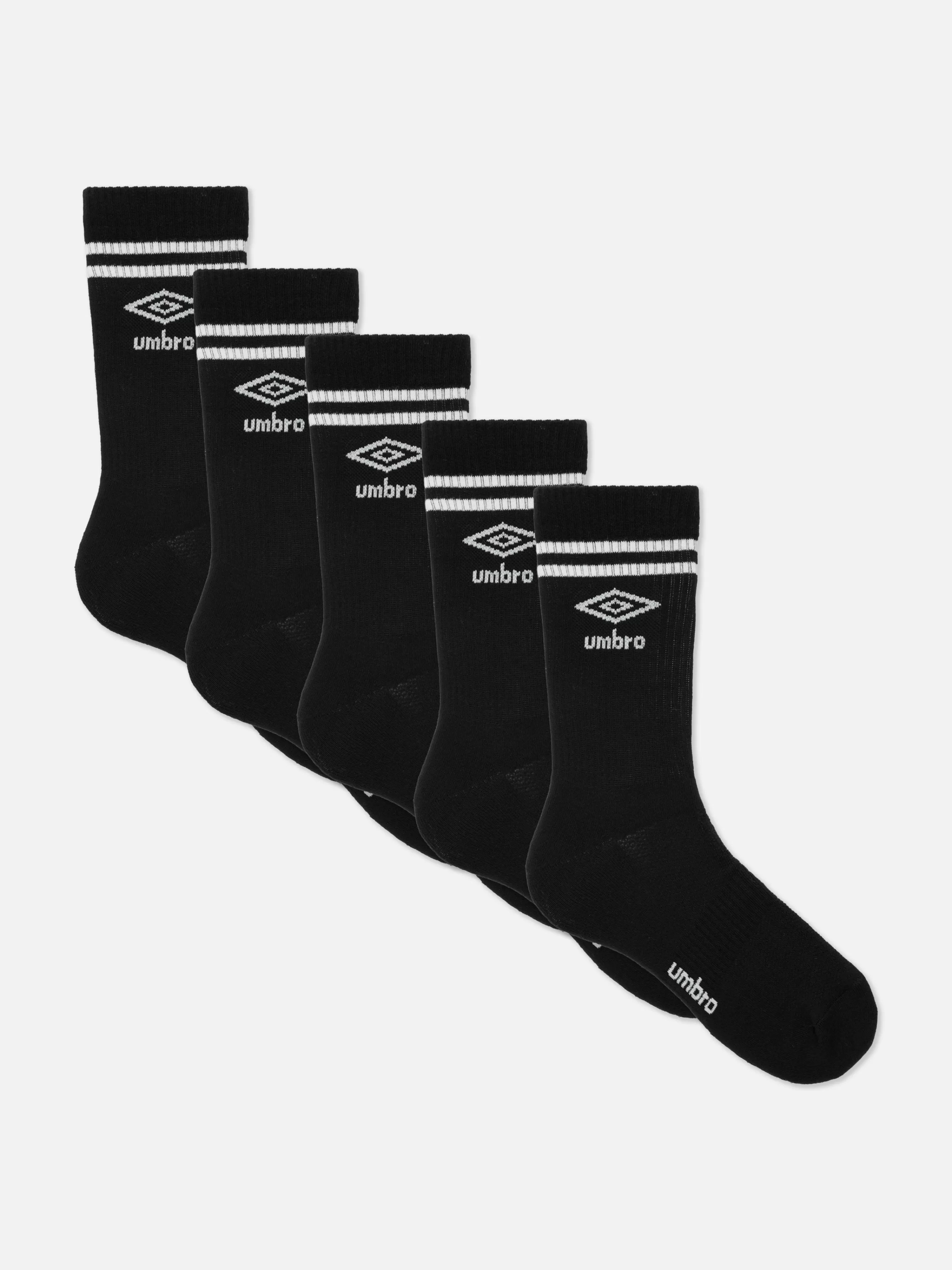 Hombre Primark Calcetines | Pack De 5 Pares De Calcetines Deportivos Altos Umbro