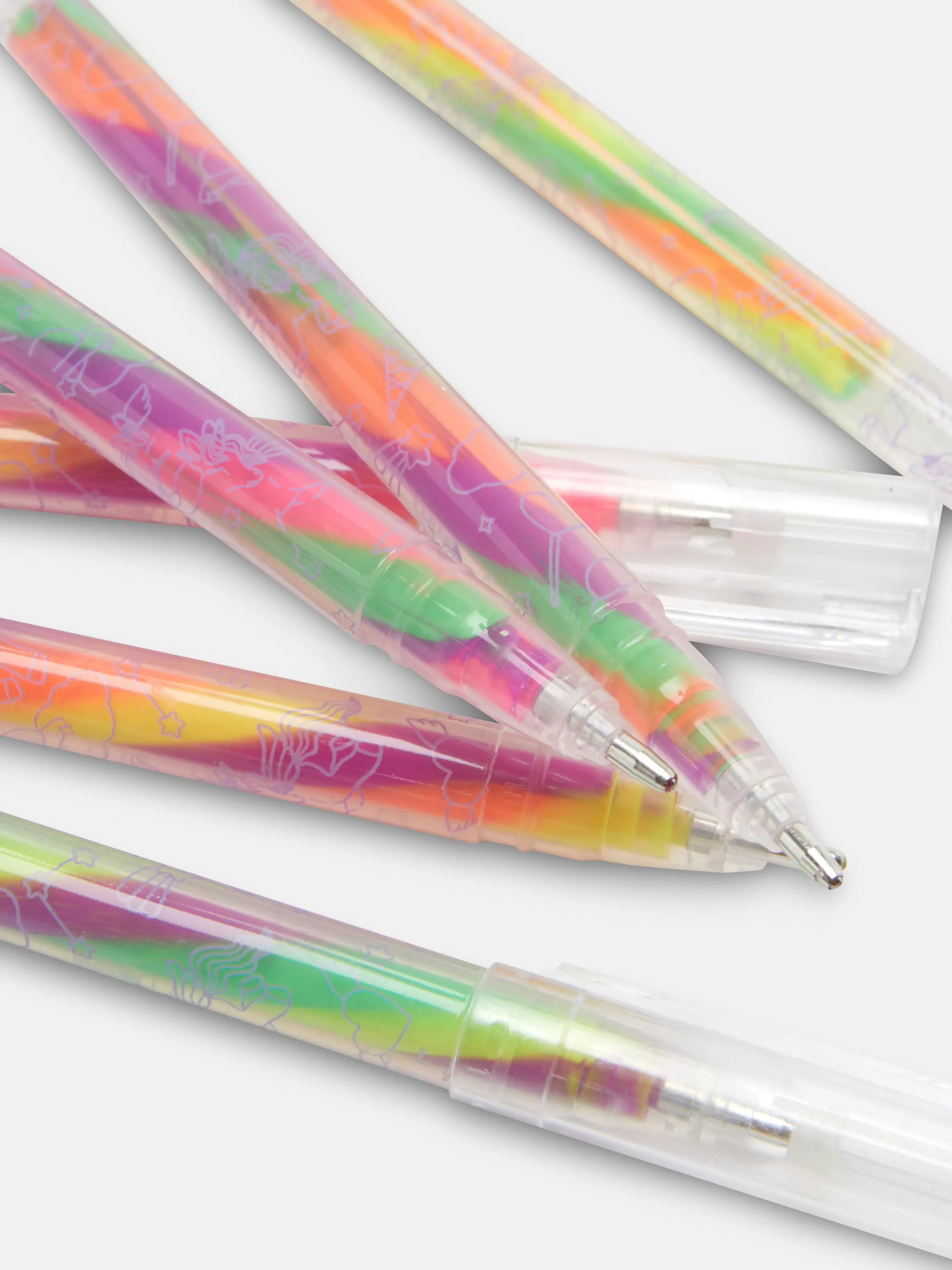 Niños Primark Bolígrafos Y Lápices | Pack De 6 Bolígrafos De Gel De Unicornio