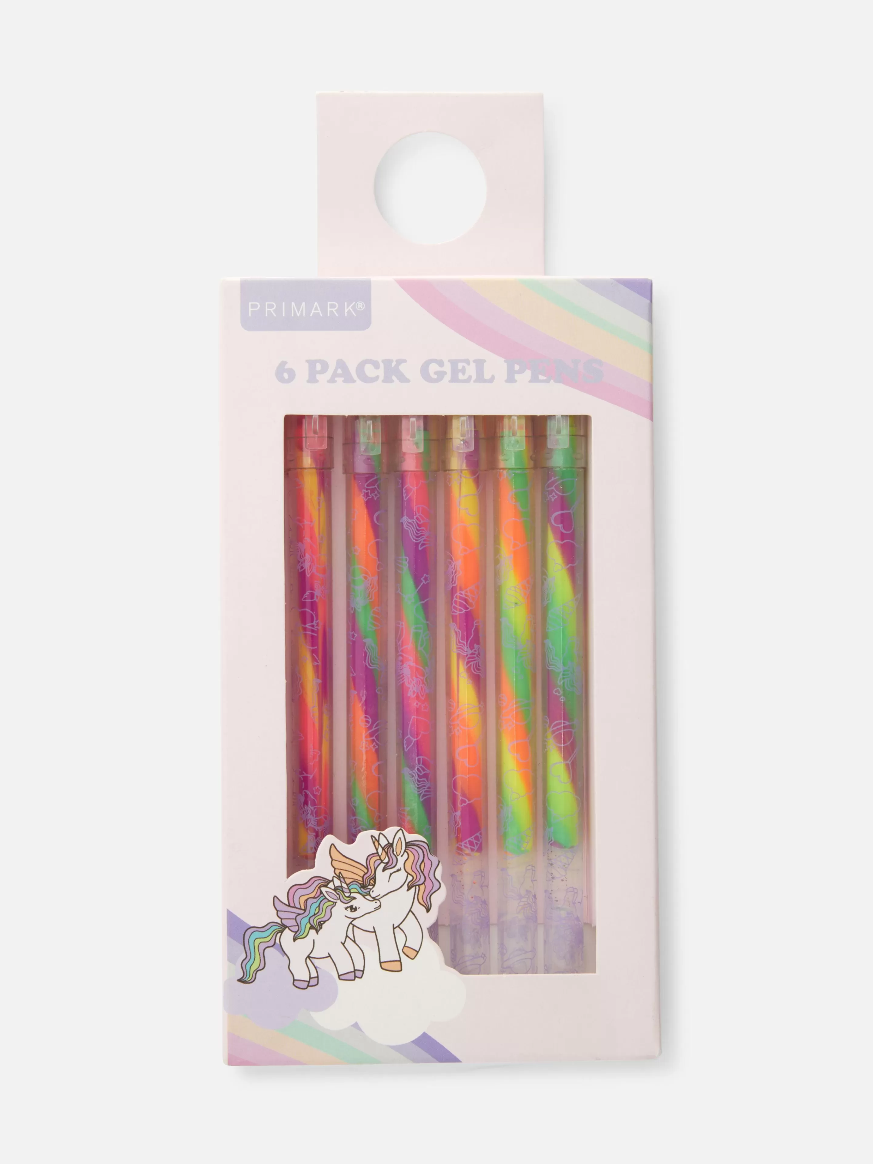 Niños Primark Bolígrafos Y Lápices | Pack De 6 Bolígrafos De Gel De Unicornio