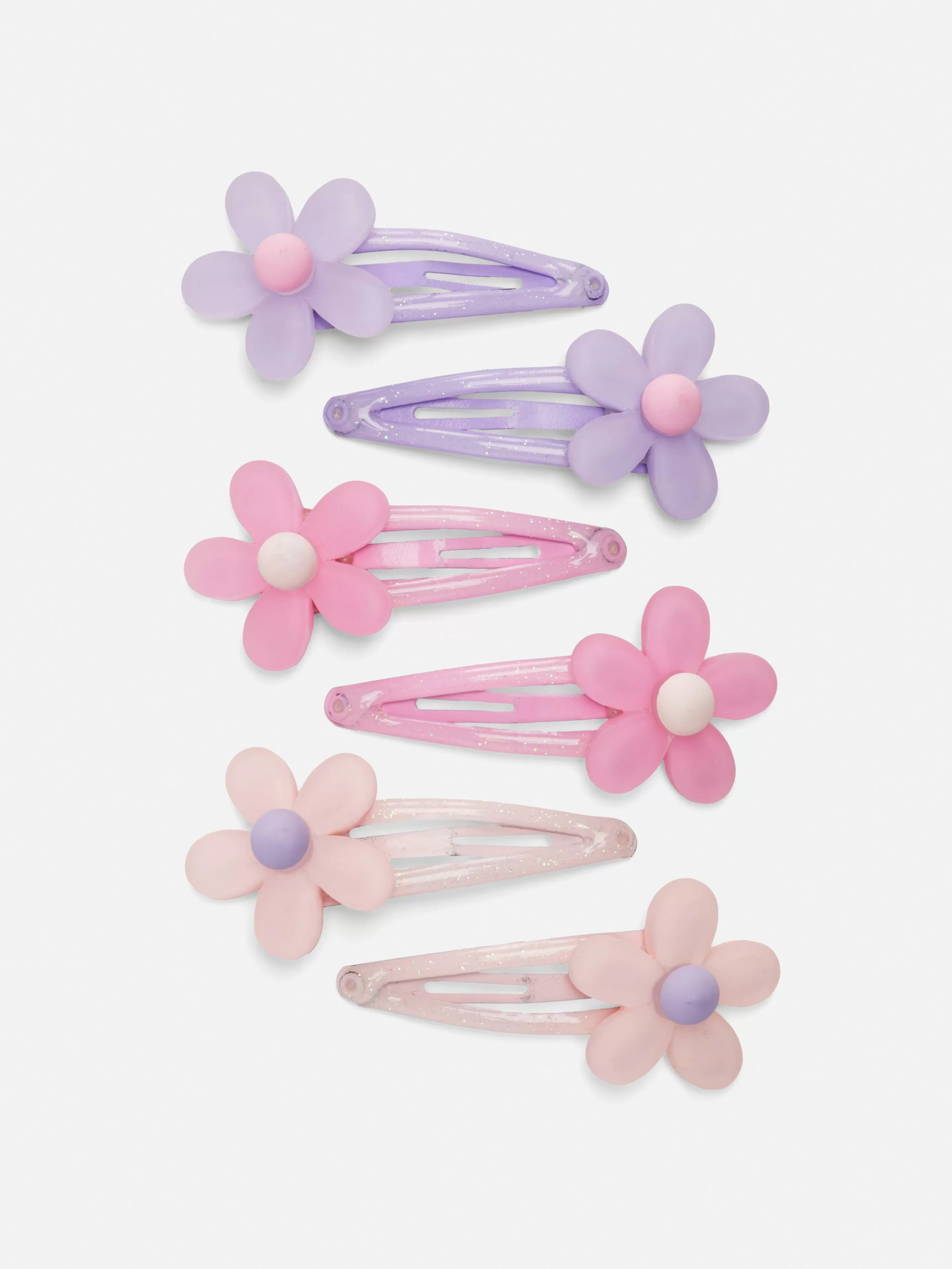 Niños Primark Accesorios Para El Pelo | Pack De 6 Horquillas Para El Cabello Con Flores