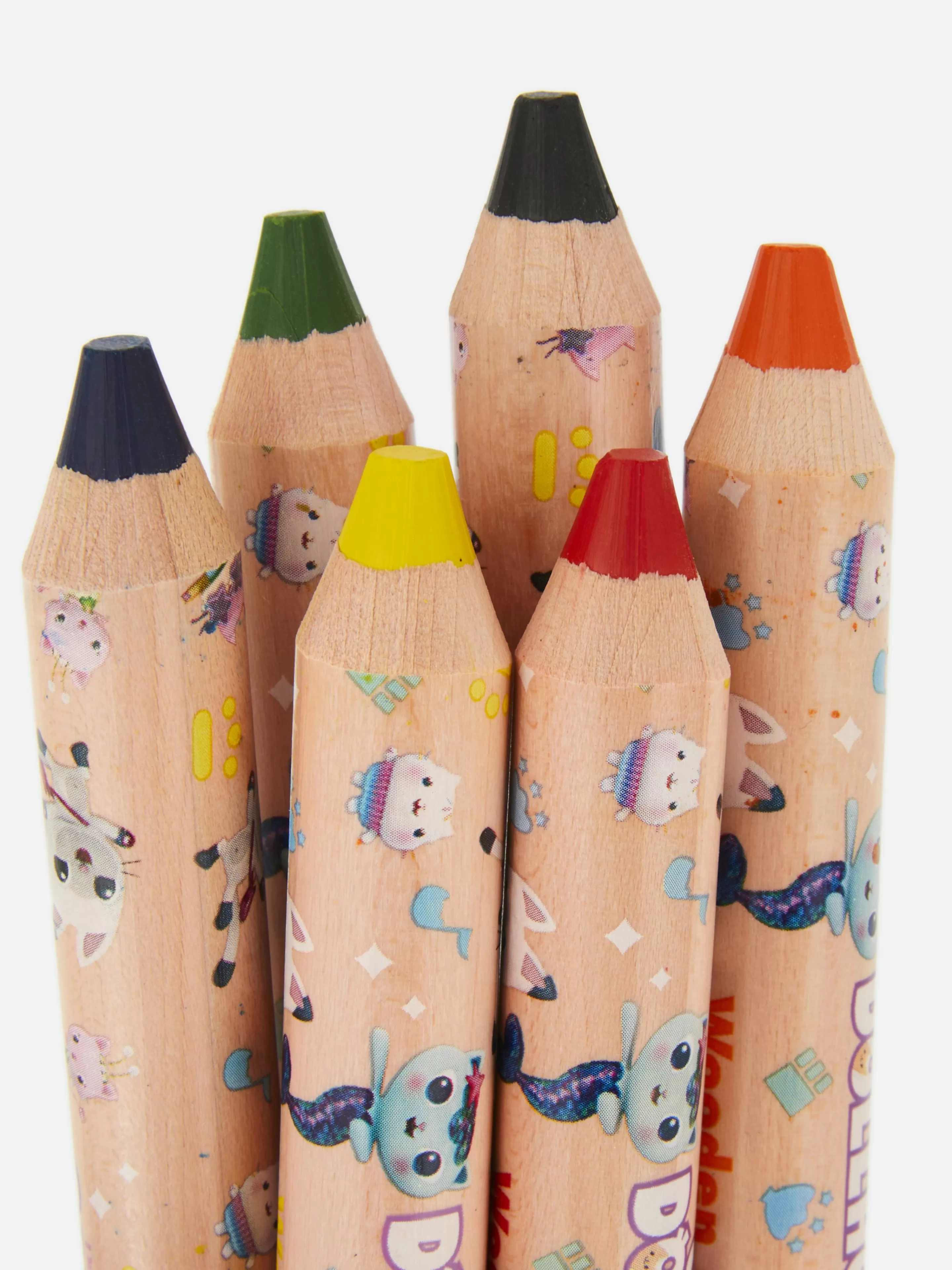 Niños Primark Lápices De Colores | Pack De 6 Lápices De La Casa De Muñecas De Gabby