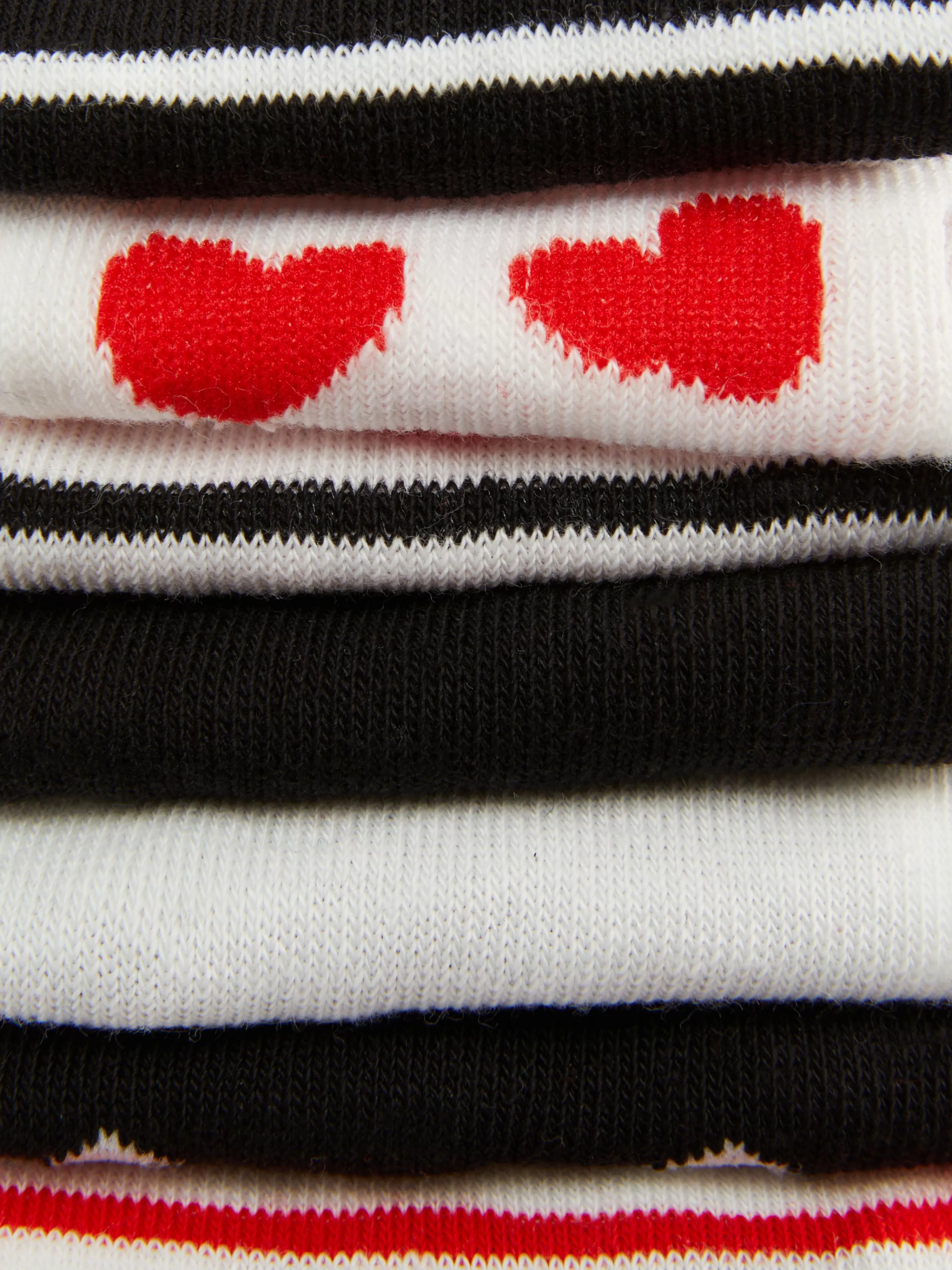 Niños Primark Calcetines Y Medias | Pack De 7 Pares De Calcetines Bajos Con Corazones