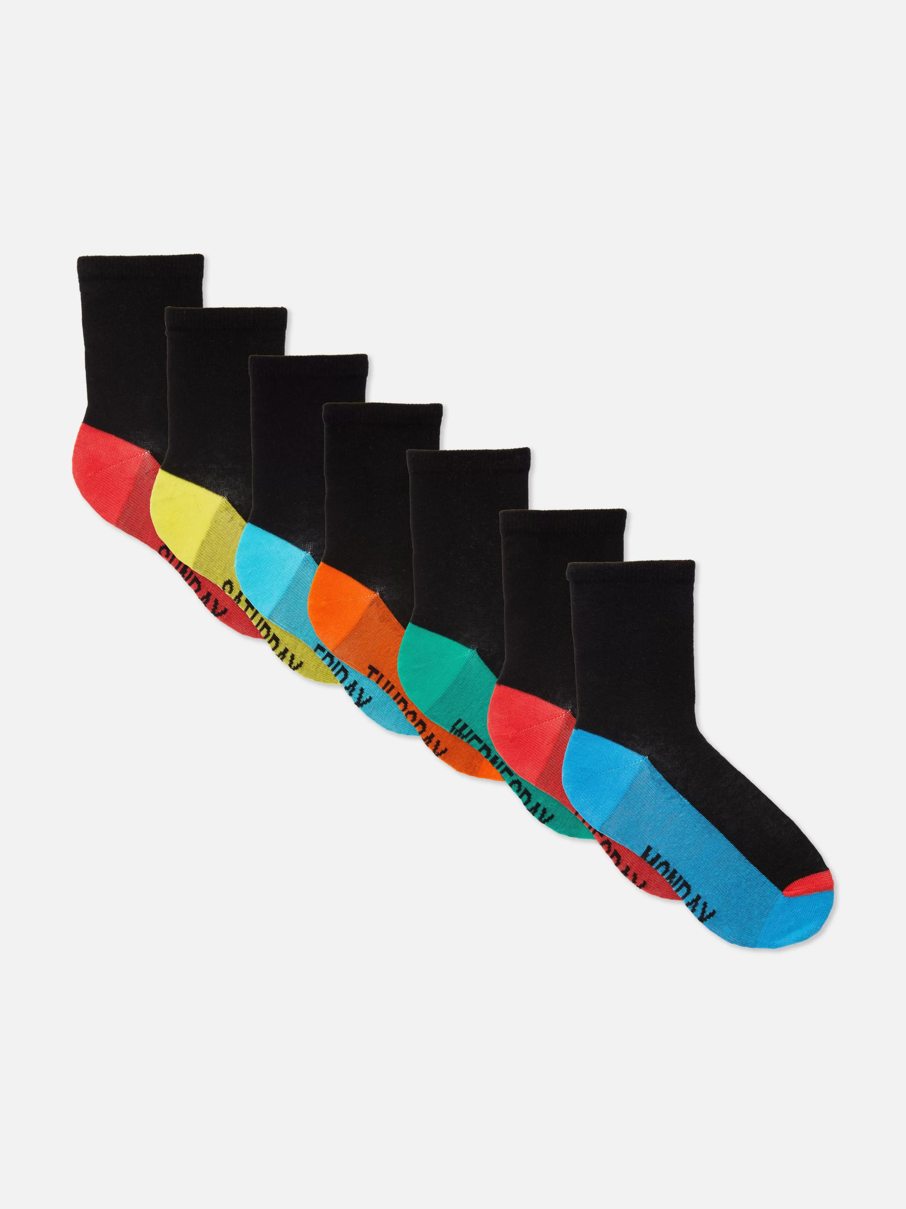Niños Primark Calcetines | Pack De 7 Pares De Calcetines De Días De La Semana