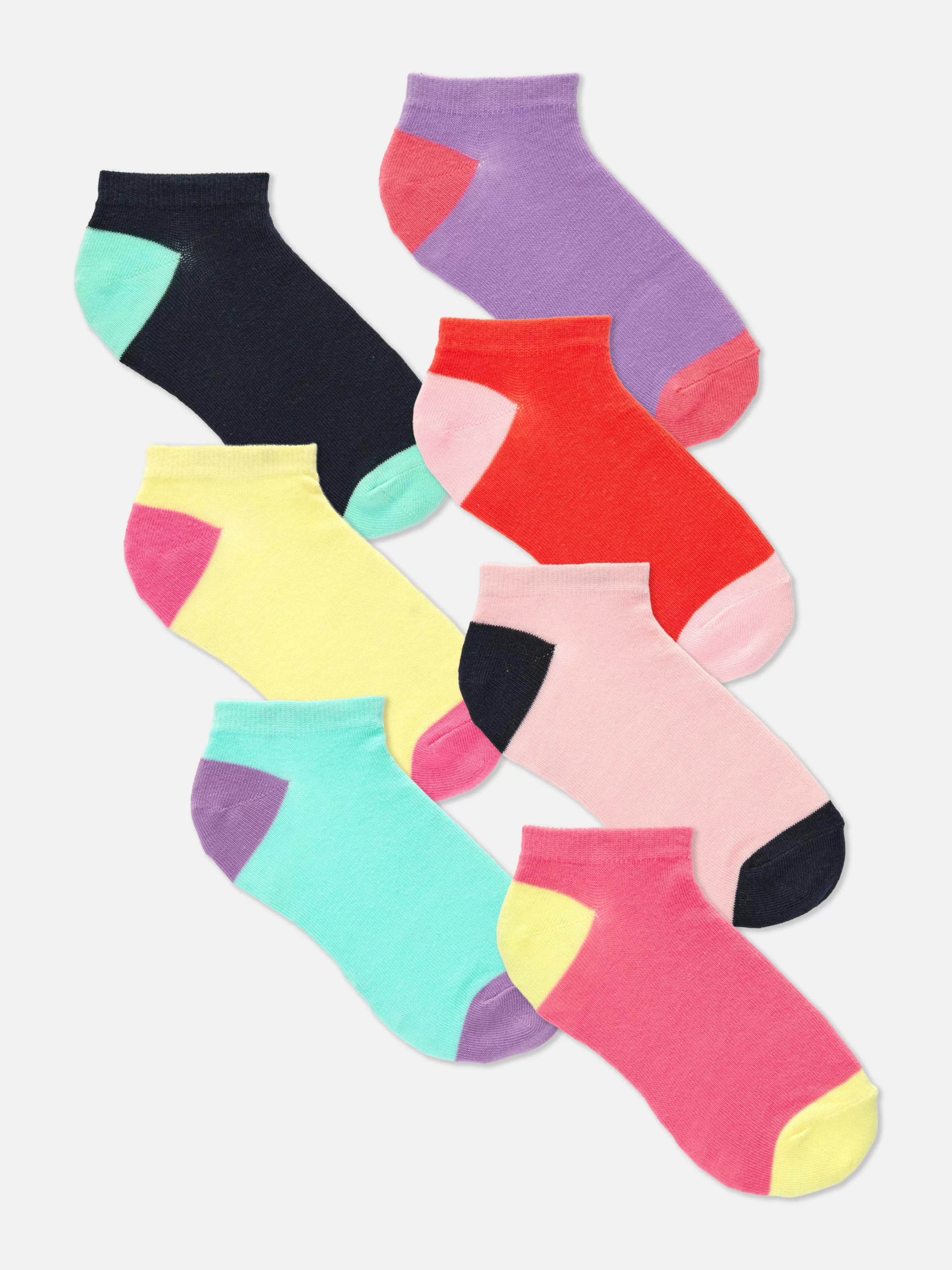Niños Primark Calcetines Y Medias | Pack De 7 Pares De Calcetines Deportivos Bicolor