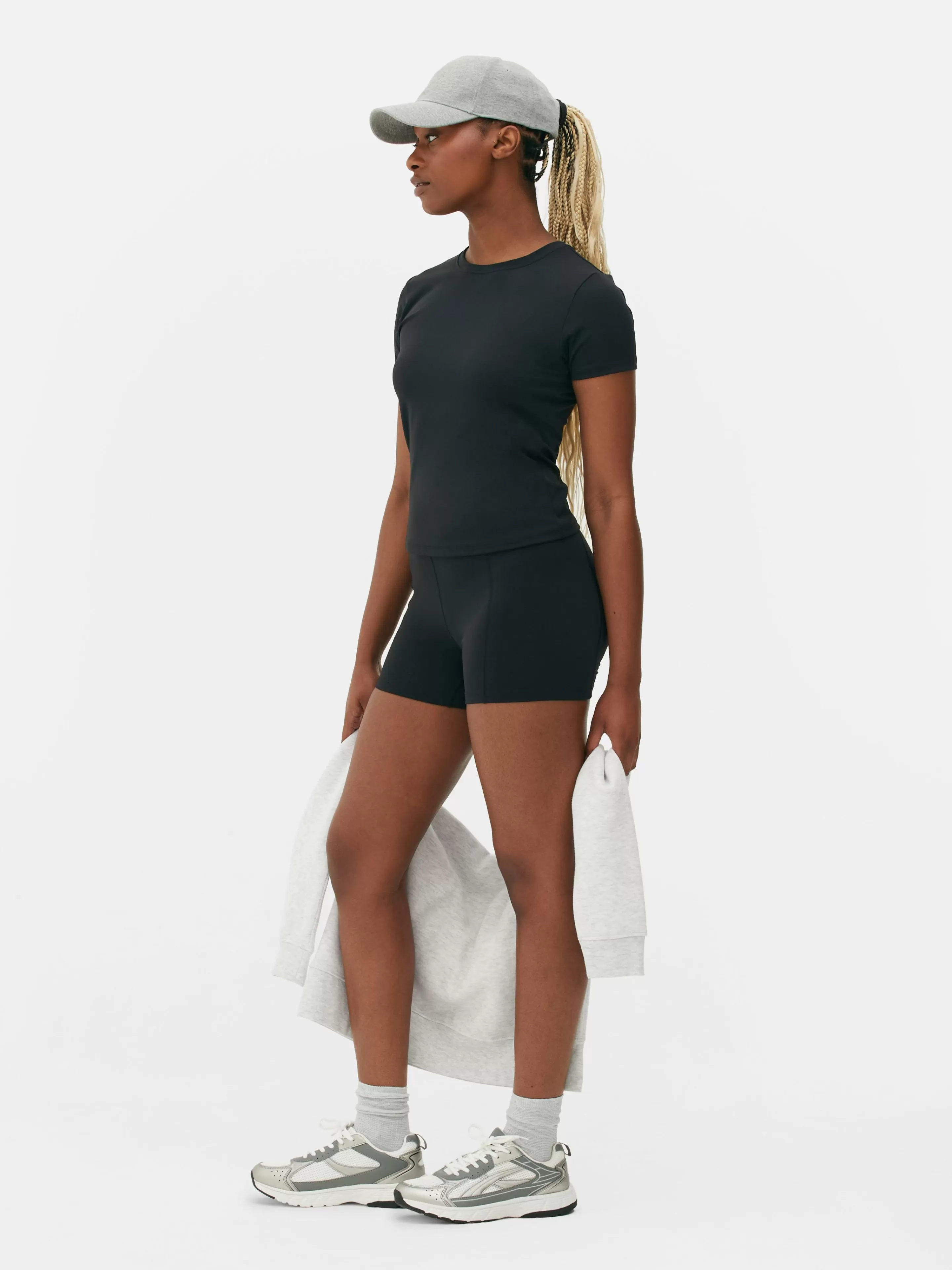 Mujer Primark Ropa De Gimnasio Y Deportiva | Pantalón Corto De Yoga Suave De Talle Alto