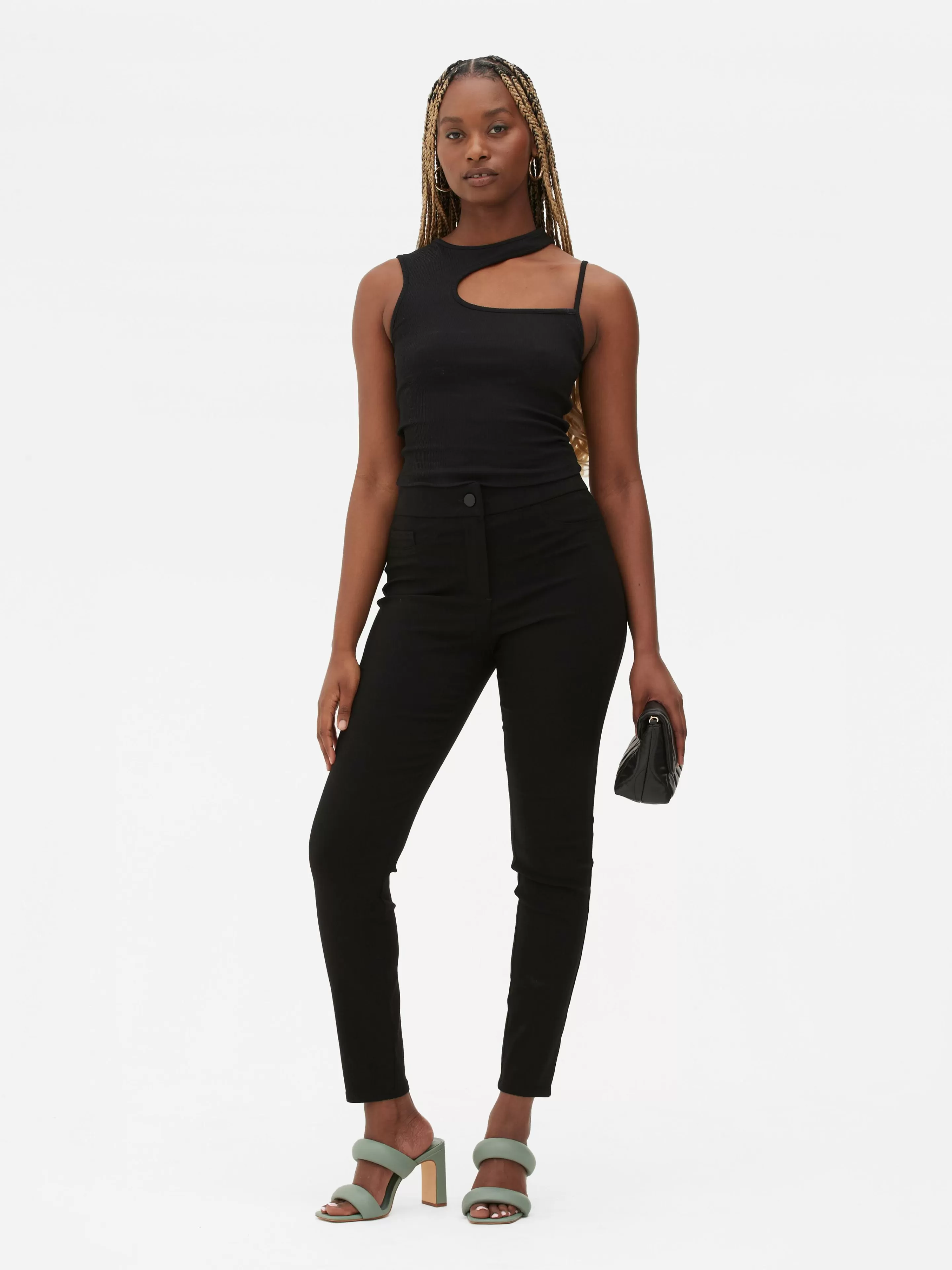 Mujer Primark Pantalones Y Leggings | Pantalón Elástico De Corte Entallado