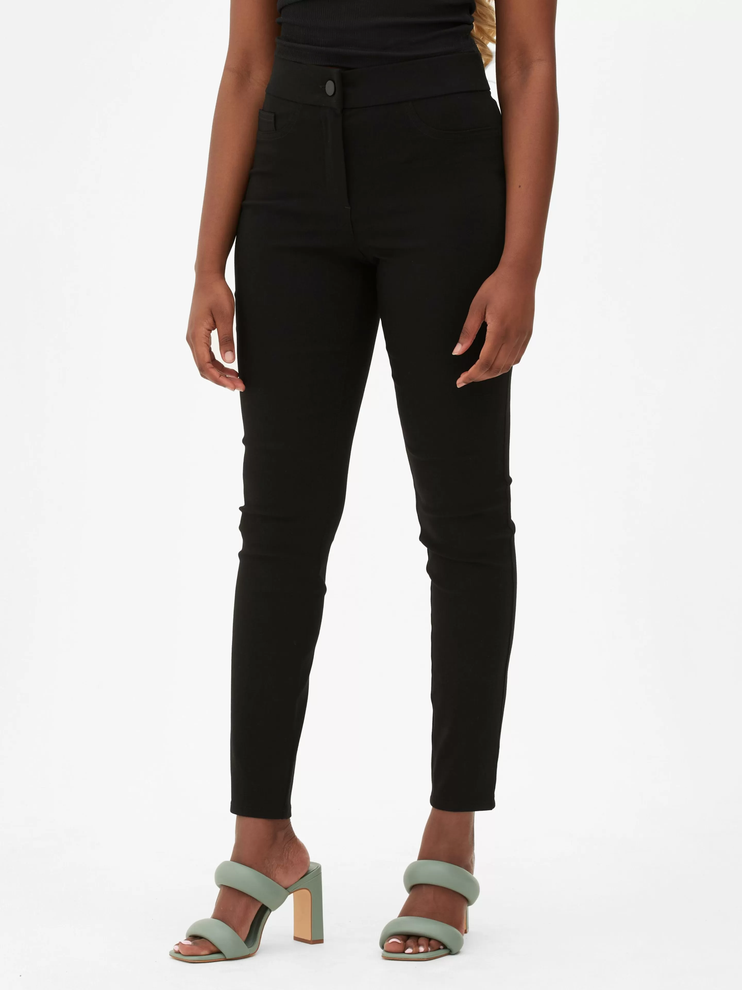Mujer Primark Pantalones Y Leggings | Pantalón Elástico De Corte Entallado