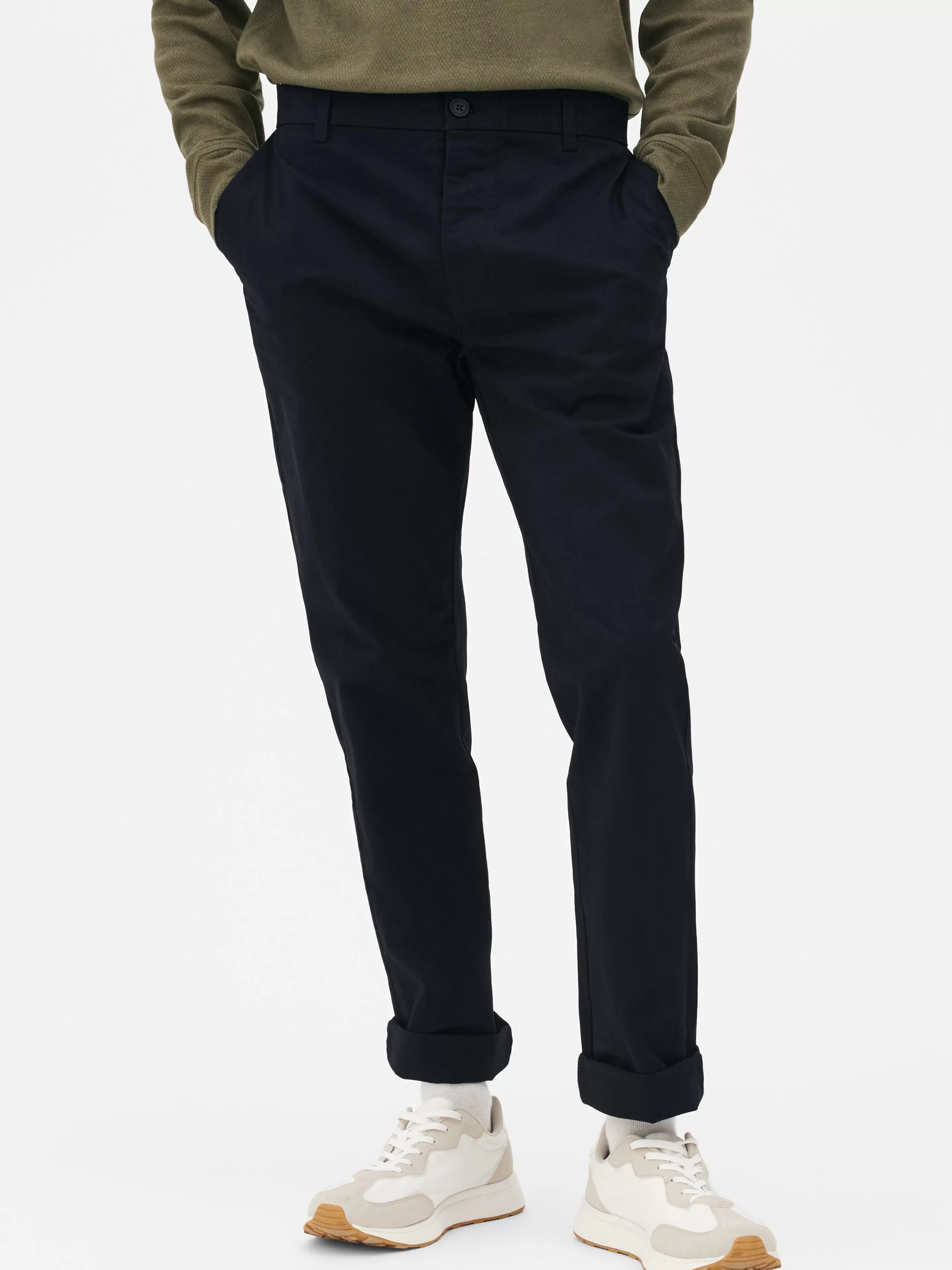 Hombre Primark Pantalón | Pantalones Chinos De Corte Entallado