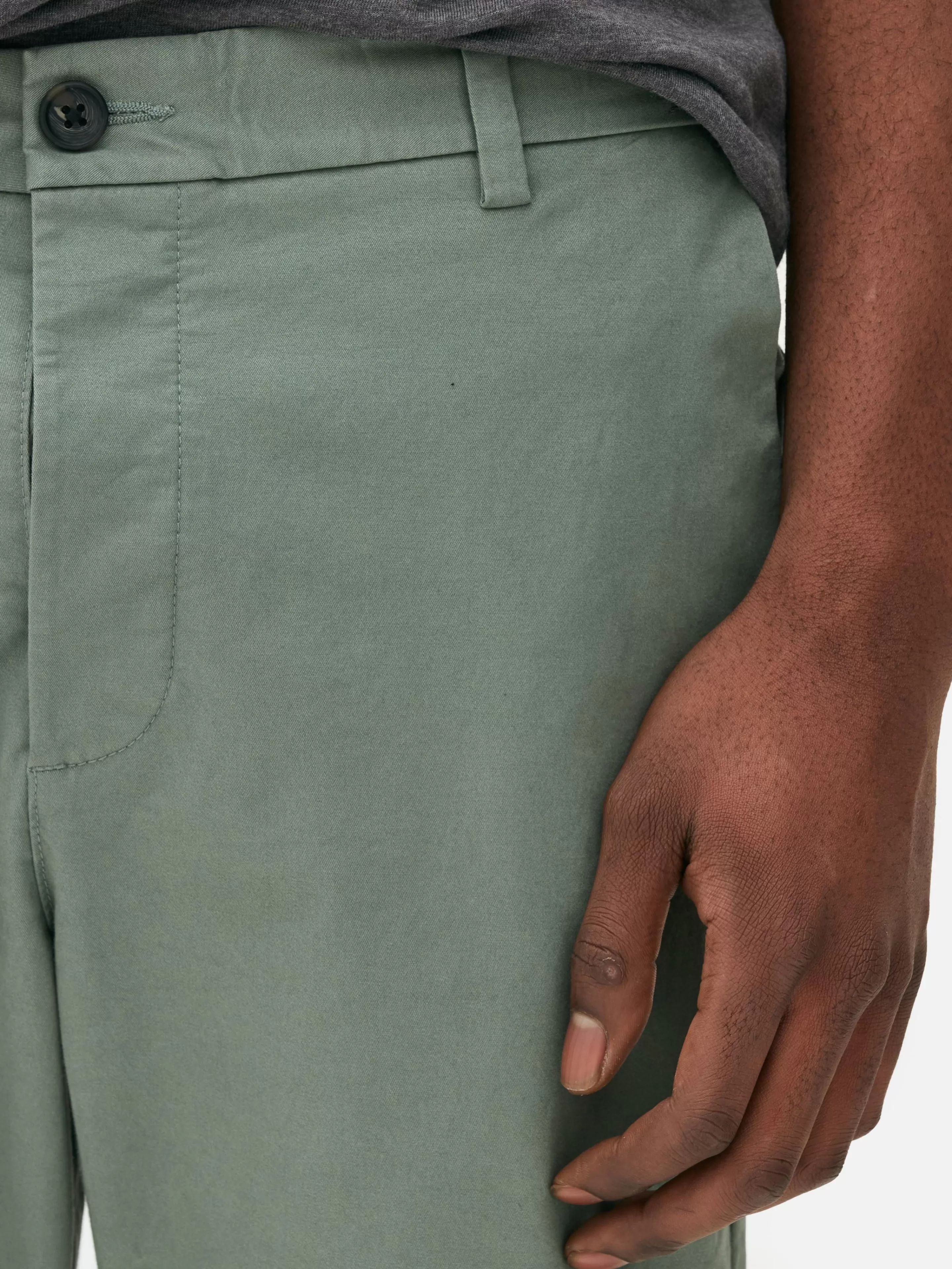 Hombre Primark Pantalón | Pantalones Chinos De Corte Entallado Elásticos