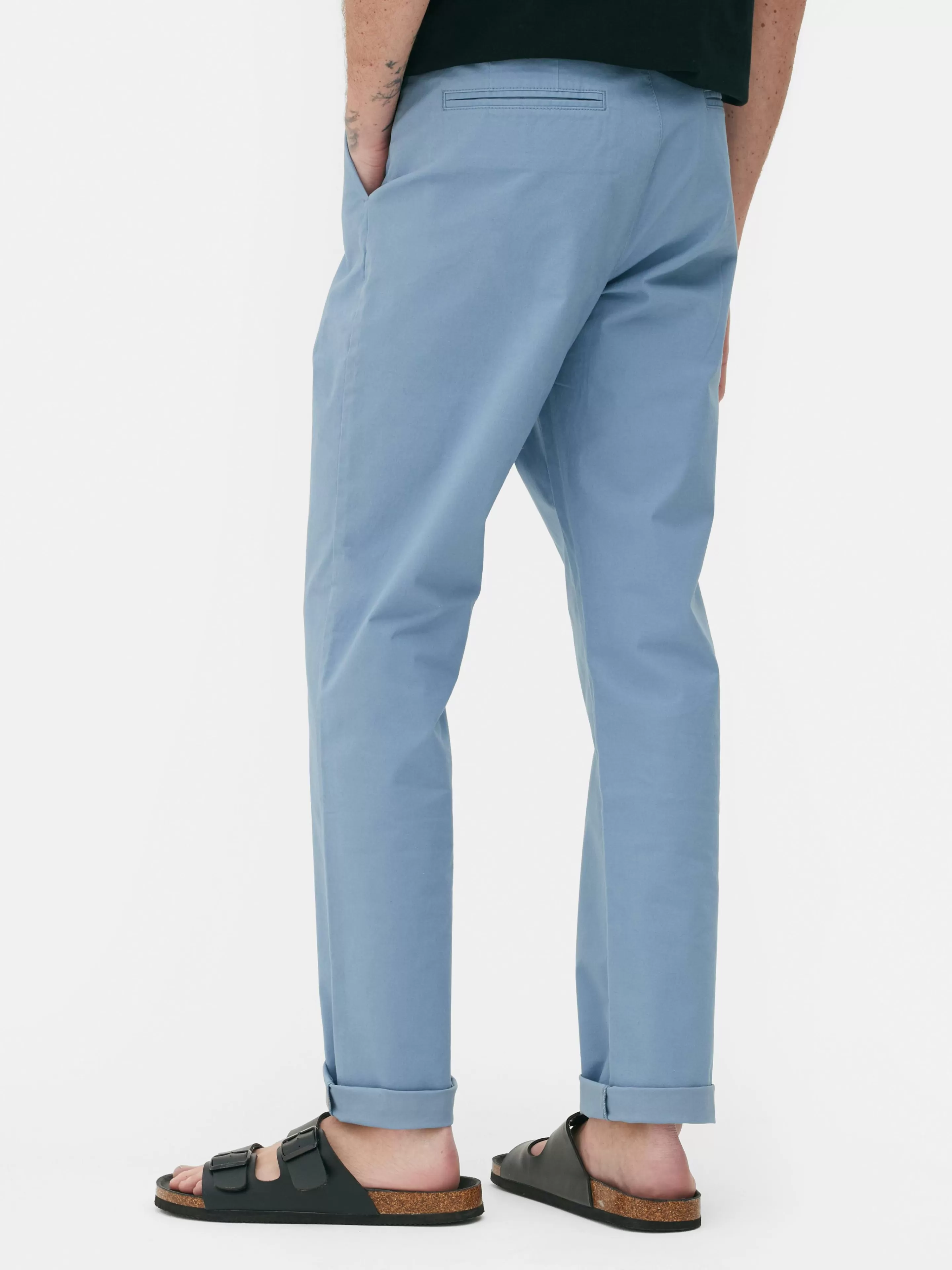 Hombre Primark Pantalón | Pantalones Chinos De Corte Entallado Elásticos