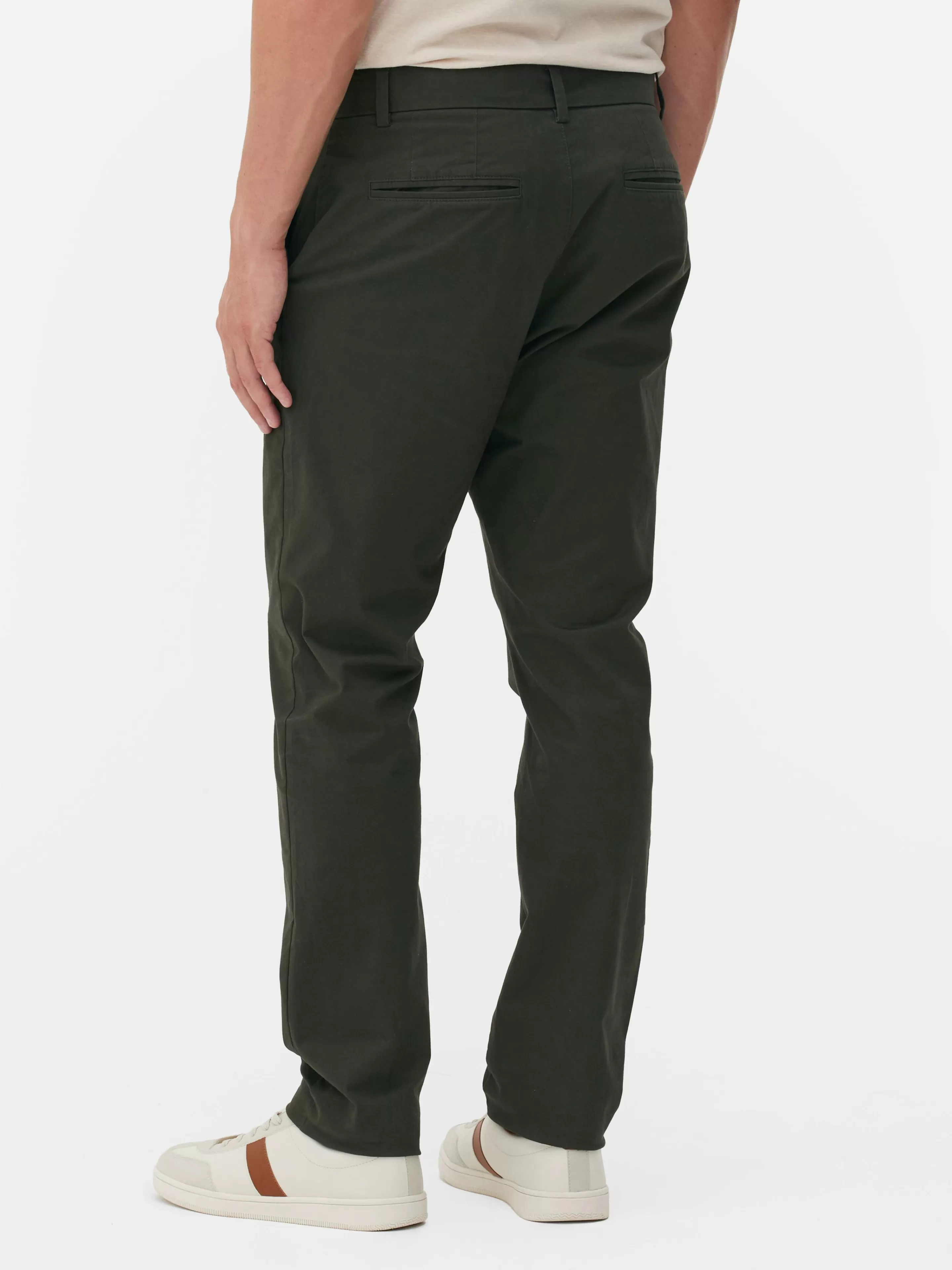 Hombre Primark Pantalón | Pantalones Chinos Elásticos De Corte Entallado